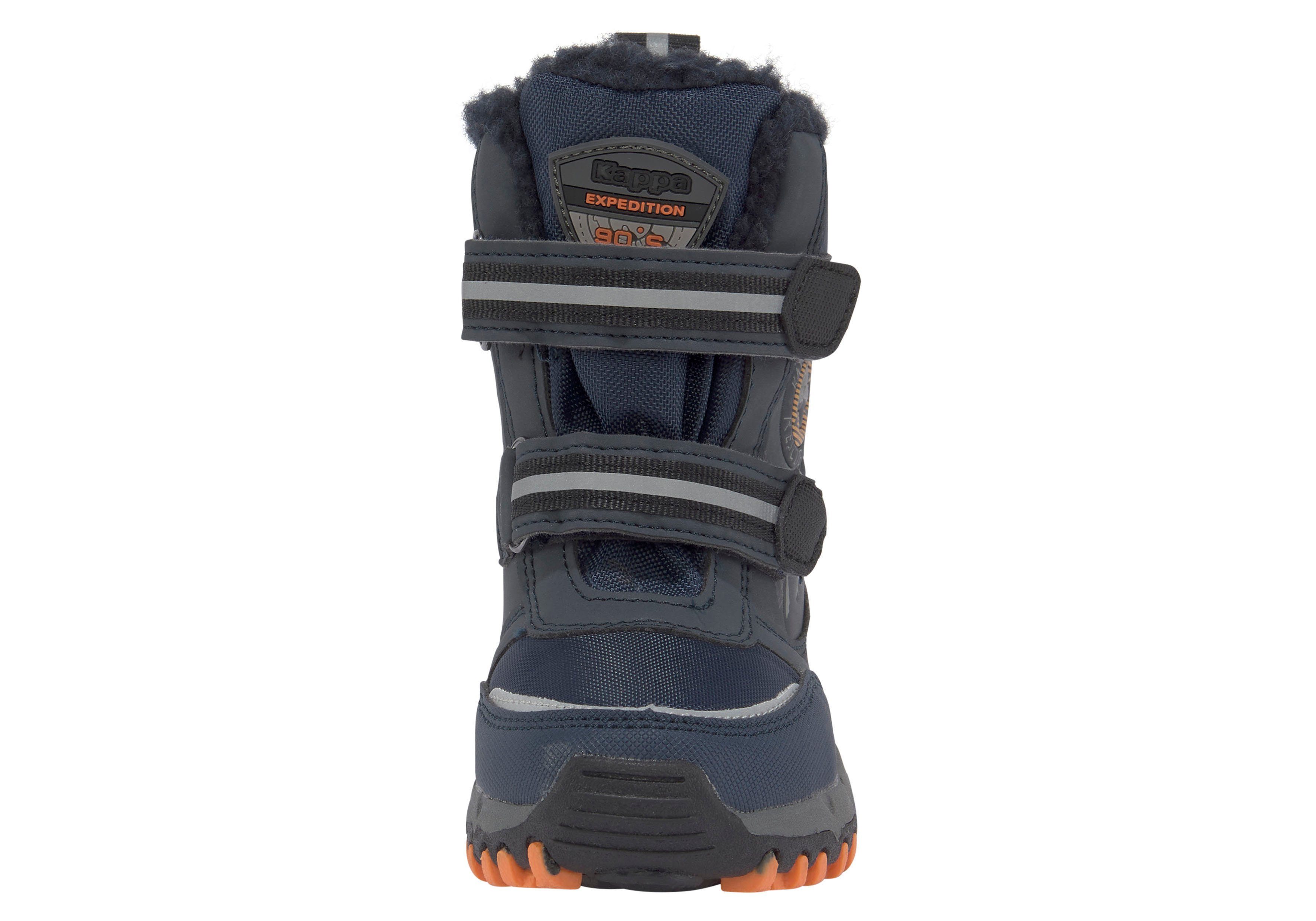 wärmend, navy-orange Kappa Wasserdicht Klettverschluss Winterboots und mit