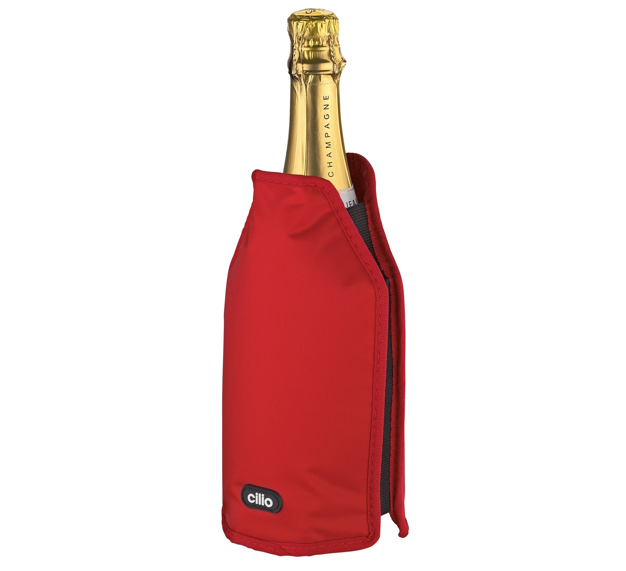Cilio Tasse Kühlmanschette Flaschenkühler Sektkühler Weinkühler VINO rot CILIO, Material: Kunststoff