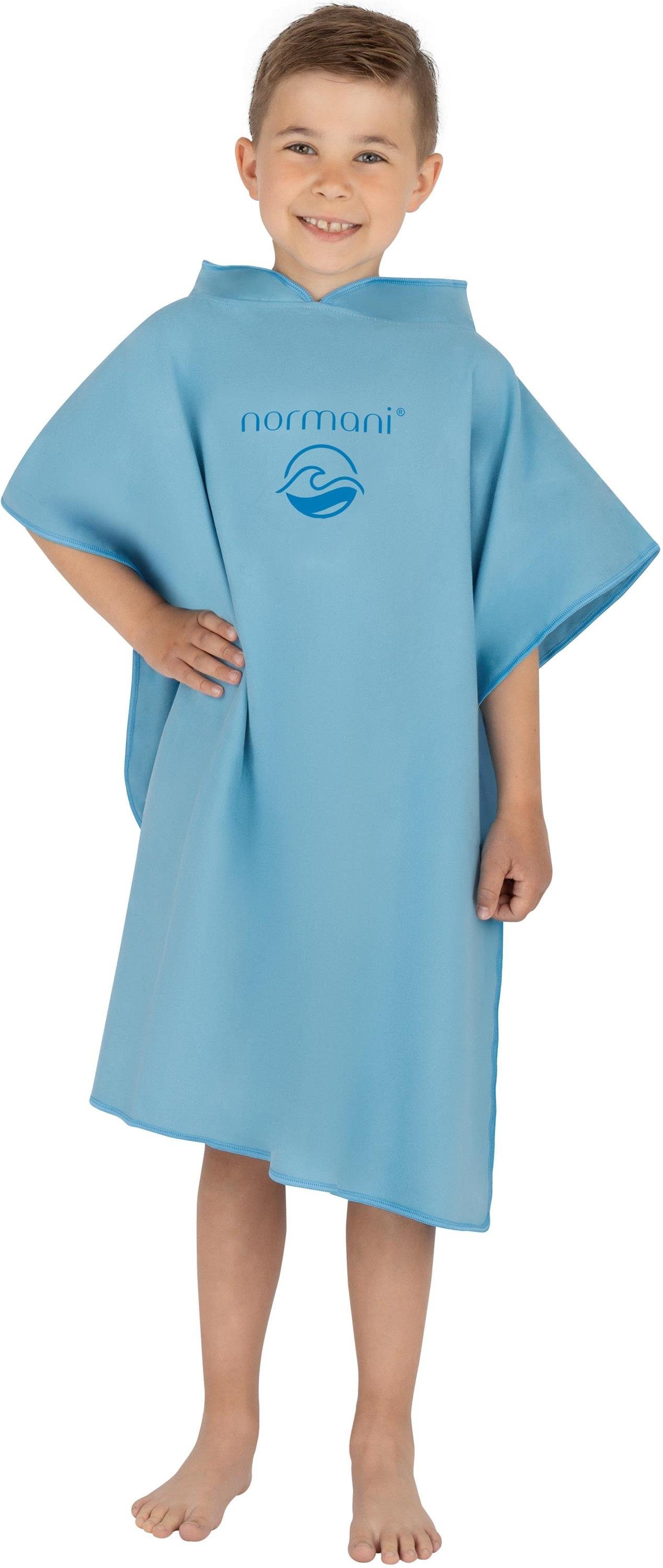 Klicken Sie hier für Informationen zu normani Badeponcho Kinder Badeponcho Schlupf, Bade für Jährige Kapuze, Handtuch mit Polyester, 6-9 Manati, Blau Kapuze Mikrofaser 75, aus