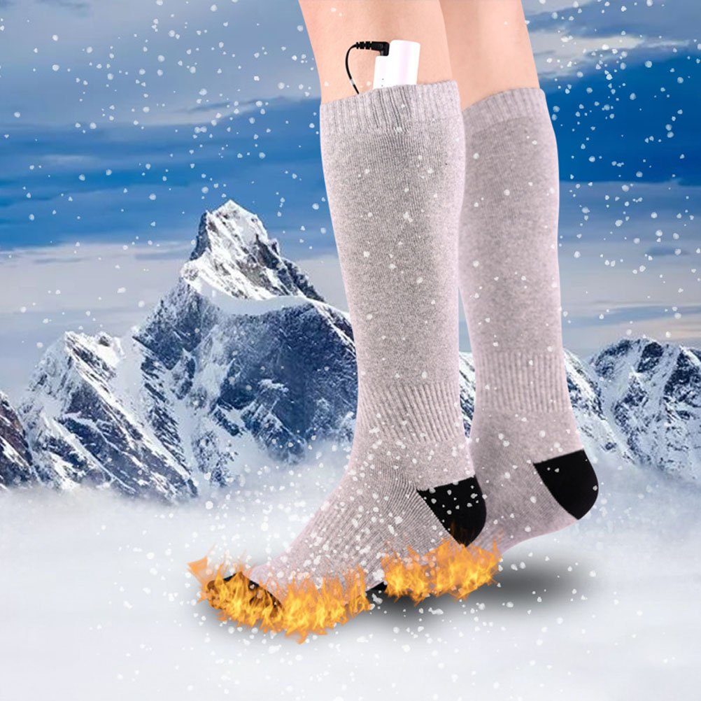 Leway Thermosocken Beheizbare Socken Beheizte Damen Herren Elektrische  Socken Fußwärmer