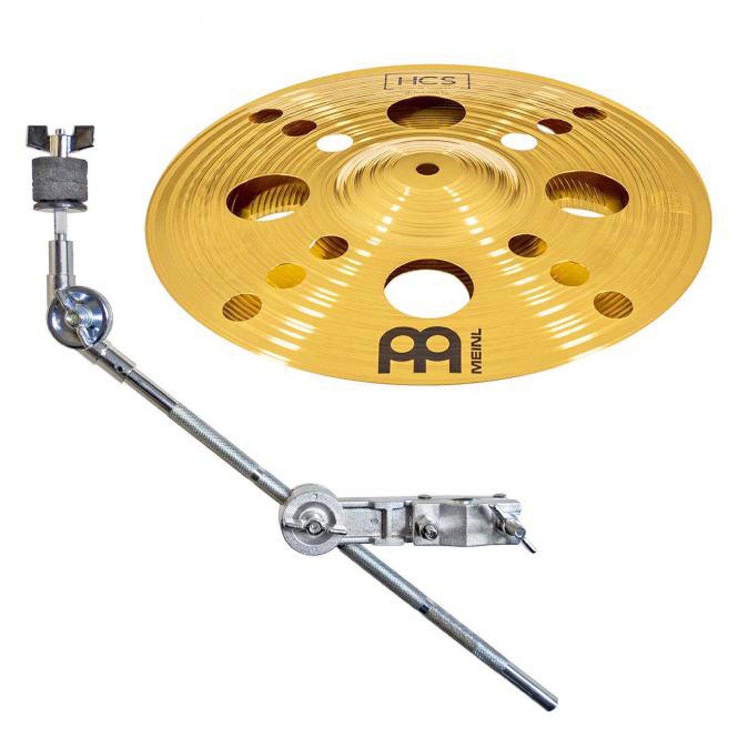 Meinl Cymbals Becken Meinl Becken HCS12TRS Trash Stack 12 Zoll mit Beckenarm, 1-St., Becken, Vorteils-Set mit Beckenarm