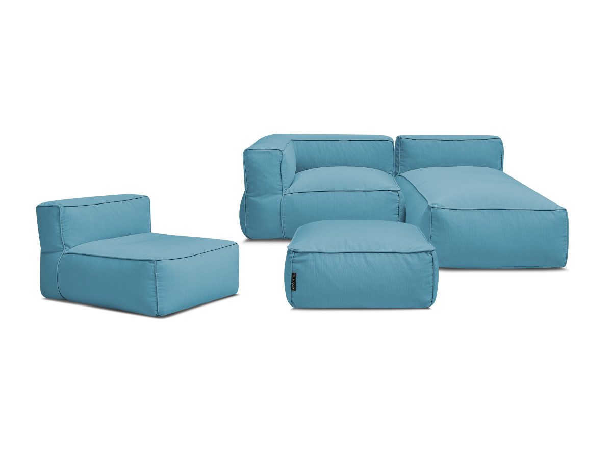 Bobochic Paris Gartensofa Giulia, Set 2 Teile, 4-Sitzer, 1 Eckmodul