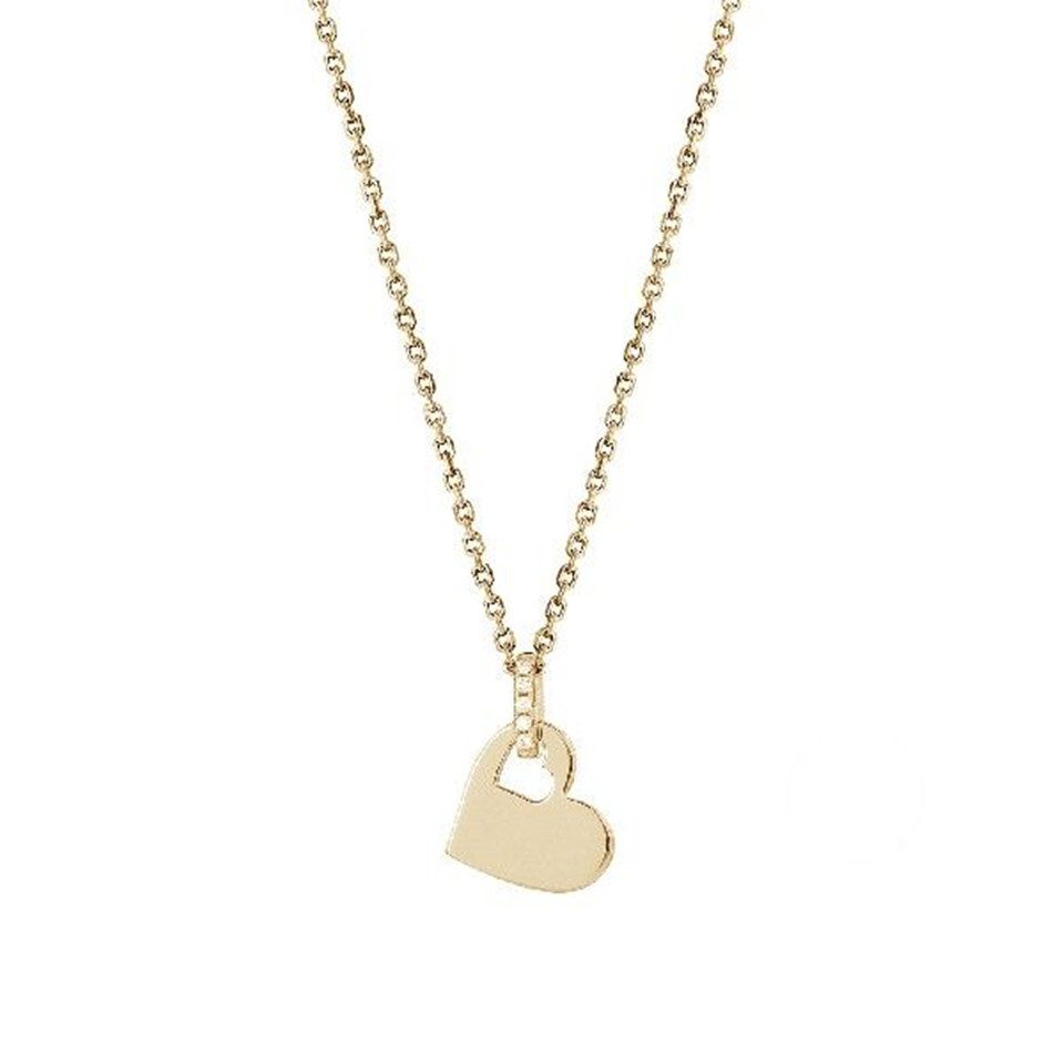 XENOX Kette mit Anhänger XENOX Halskette Damen "Love Story" Silber goldfarben Anhänger