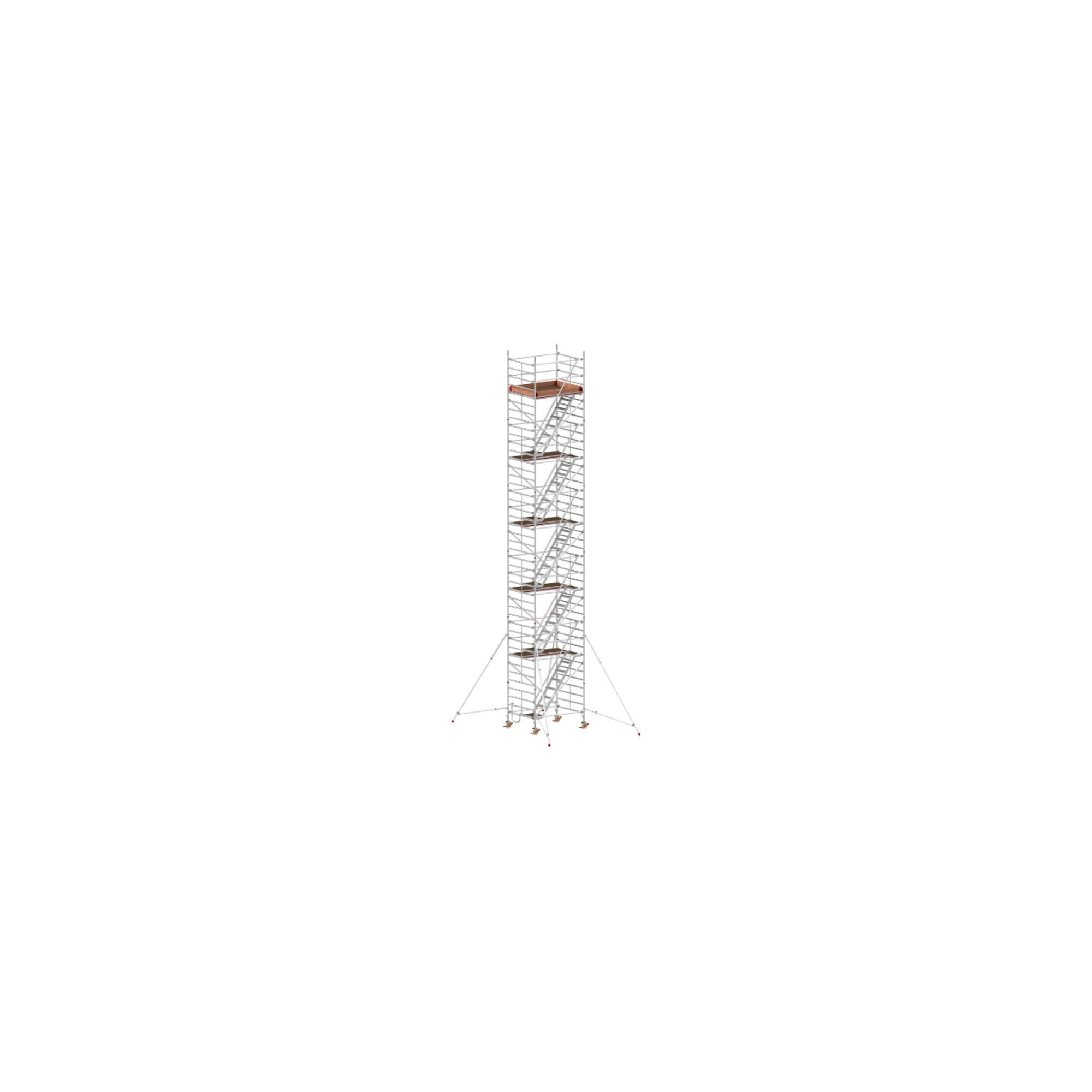 Hymer Gerüst Hymer Treppen-Fahrgerüst mit Ausleger 1,90x1,50m, Reichhöhe 12,4 m
