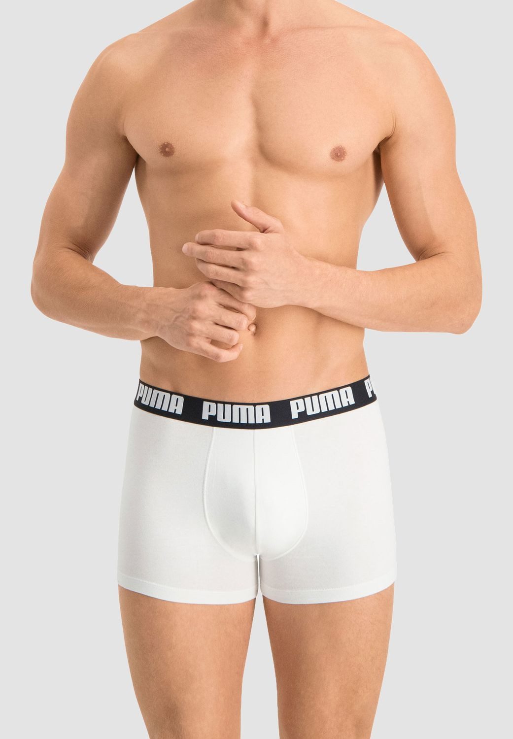 PUMA BODYWEAR Boxershorts Everyday Comfort Cotton Stretch (Mehrpack) ohne Eingriff, Logo-Bund