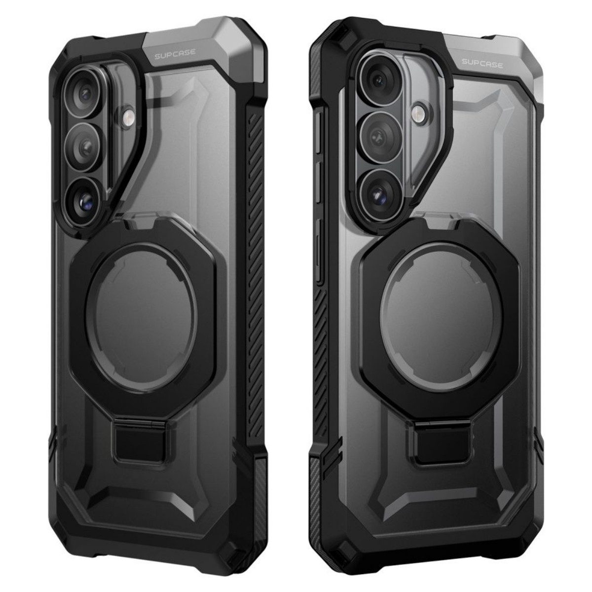 Supcase Handyhülle UB Grip Mag mit Magnetfunktion Hülle für Samsung Galaxy S26 - Schwarz 6,2 Zoll, Der Ring dient als Ständer und sichere Haltehilfe