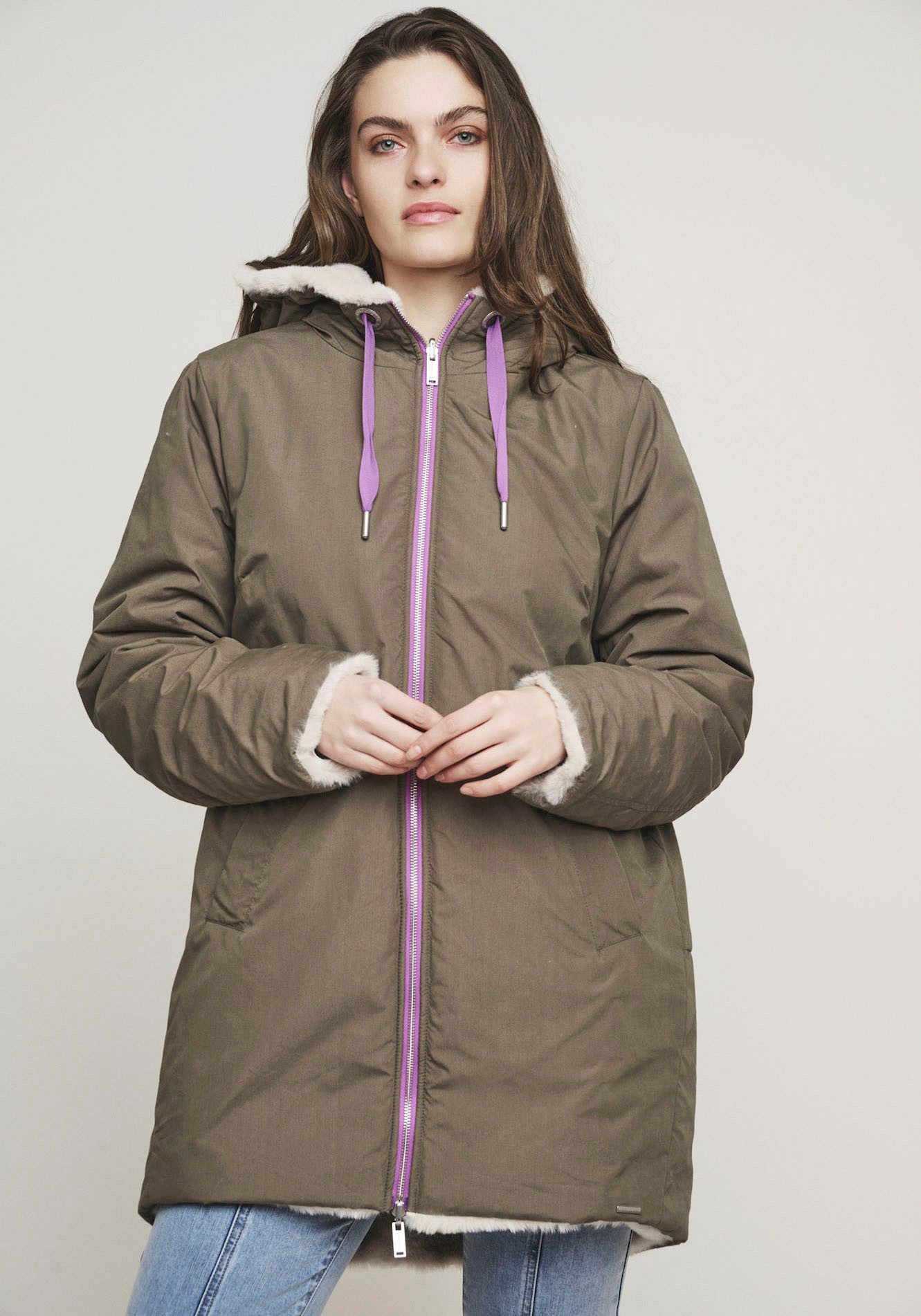 Rino & Pelle Parka mit kontrastfarbenen Details