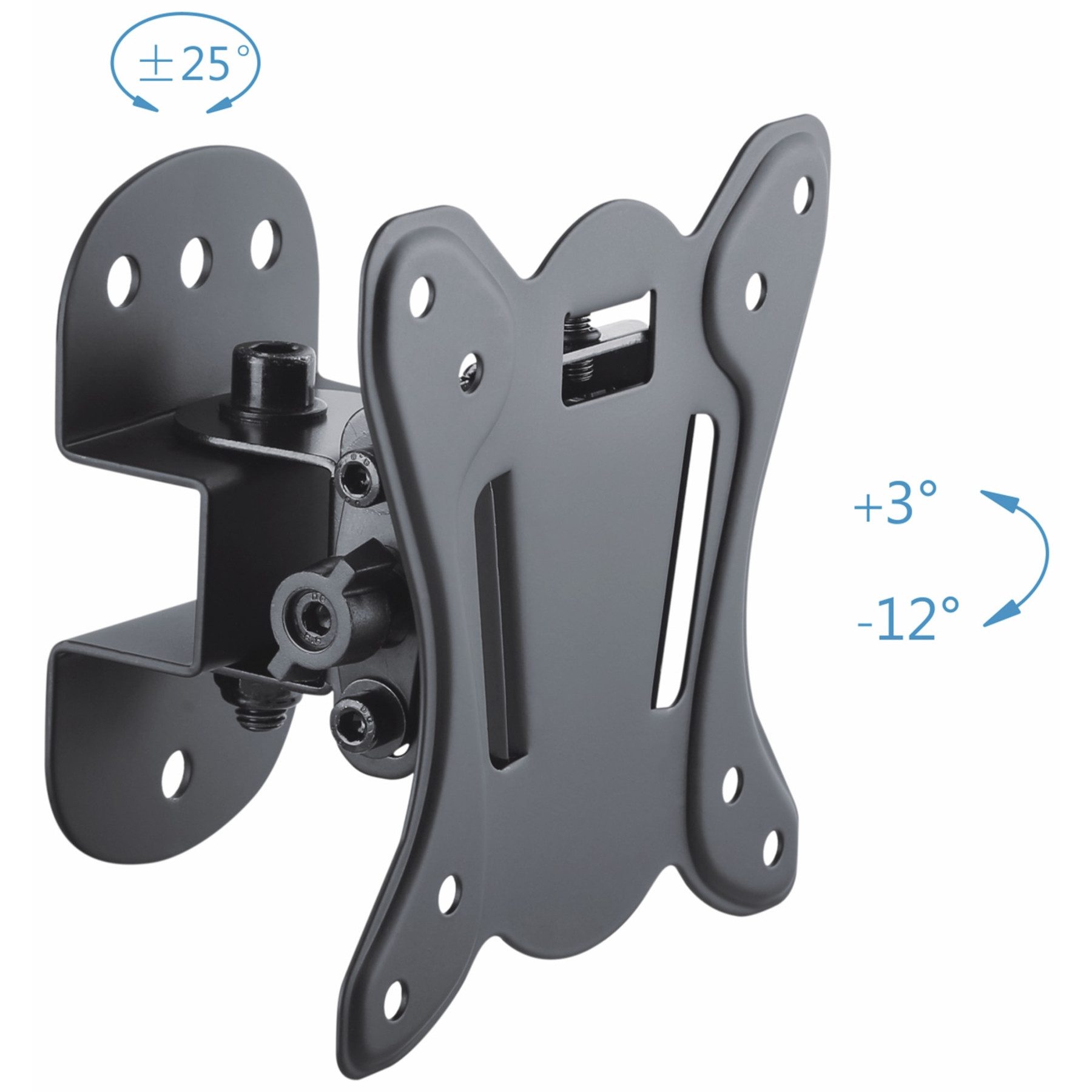 PureMounts TV-Wandhalterung PUREMOUNTS TV-Wandhalter PM-FM10-100, VESA 100x100mm