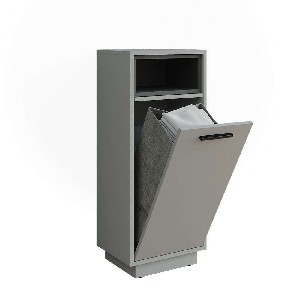 Vicco Wäscheschrank Beatrice, Grau/Anthrazit, 38 x 93 cm mit herausnehmbare günstig online kaufen