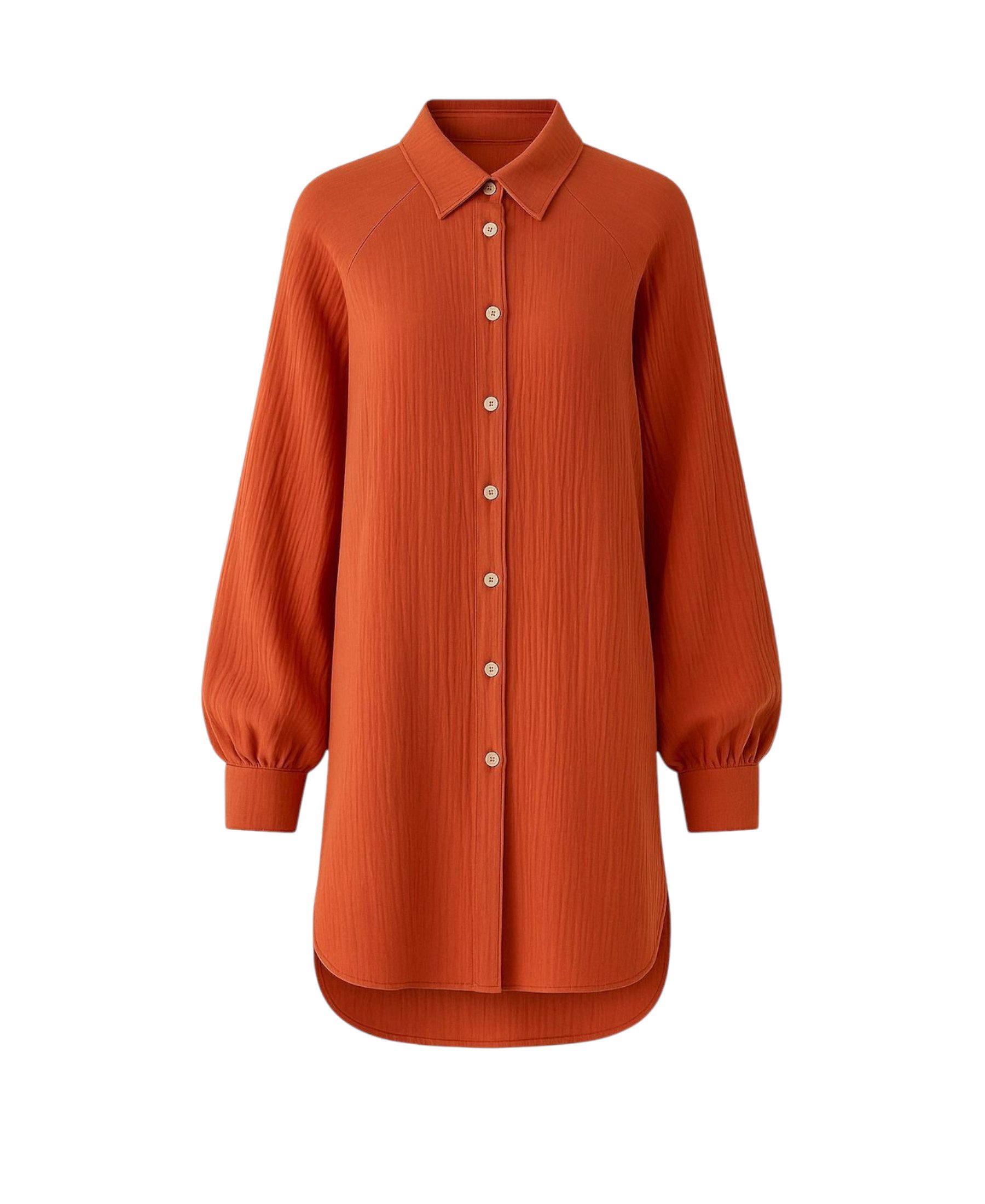 WENOR Hemdbluse Musselin Damen Oversize Hemd günstig online kaufen