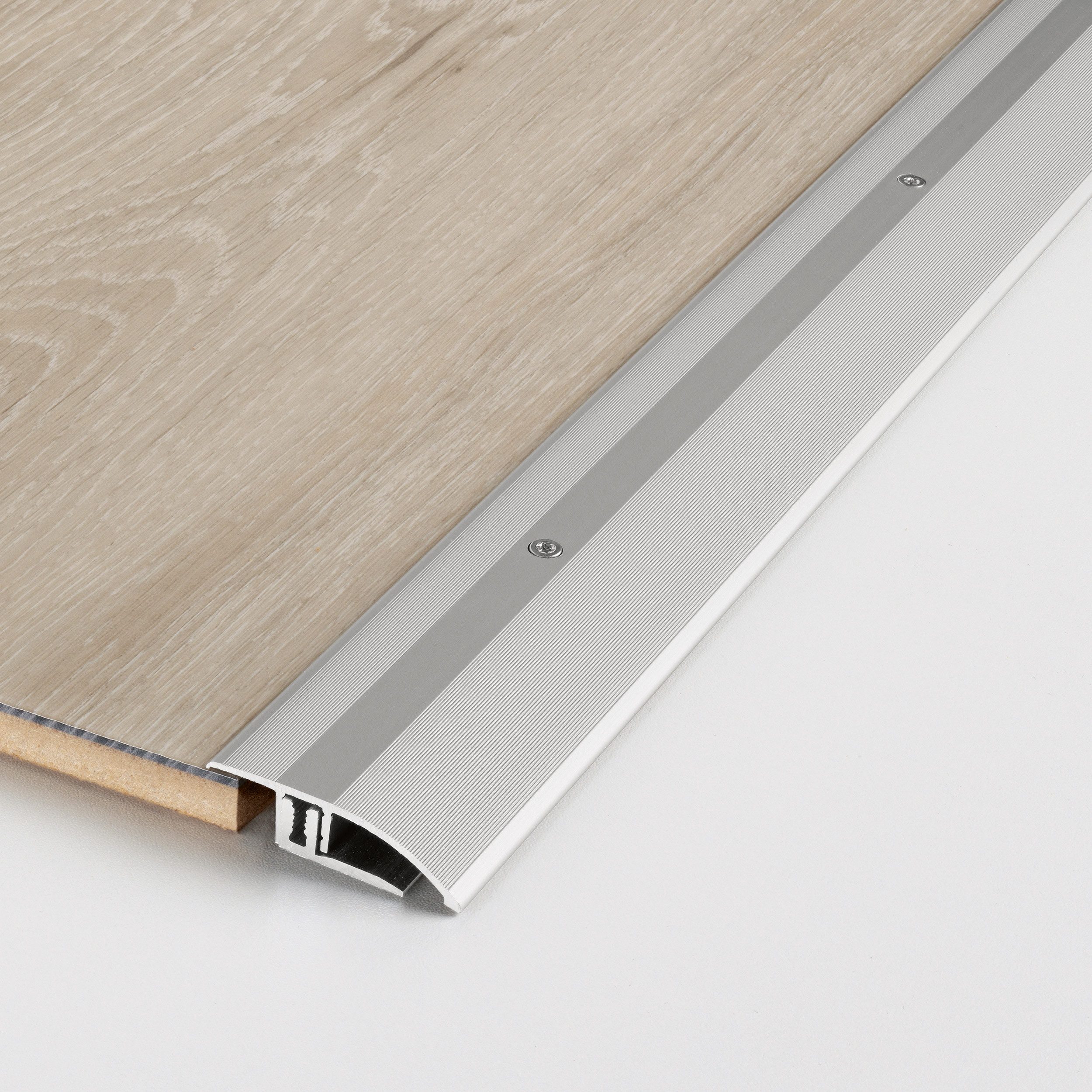 PARADOR Anpassprofil Aluminium eloxiert Silber (Aluminium eloxiert, 1-St., Für Produkte von 7 bis 15 mm), Für einen optimalen Höhenausgleich