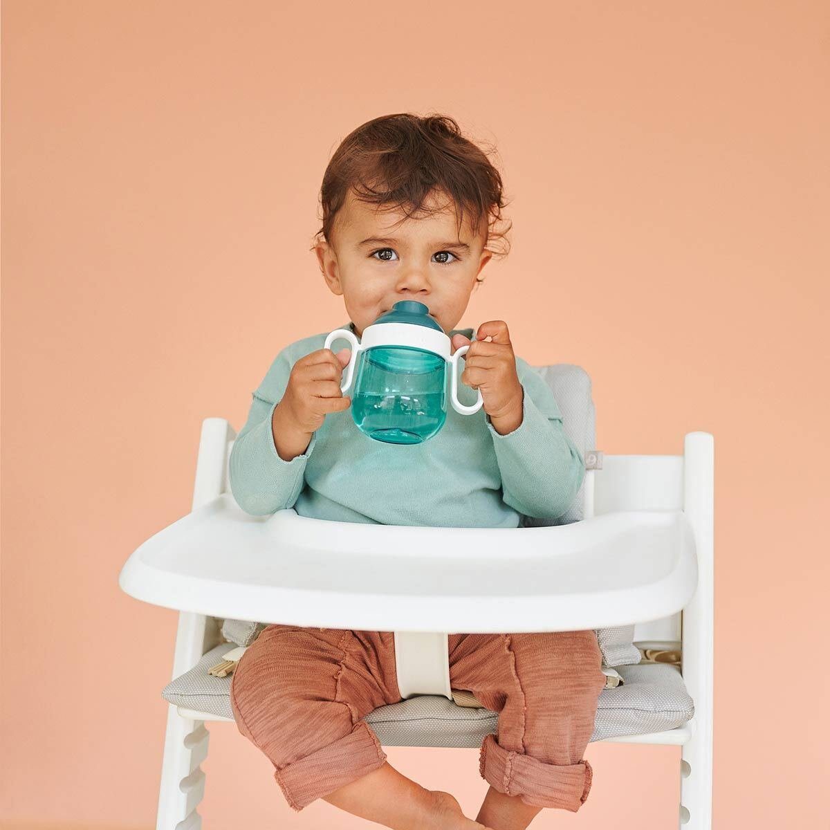 Mepal Kinderbecher Mio Antitropf-Trinklernbecher 200 ml, 1-tlg., Polypropylen, Silikon, Tritan
