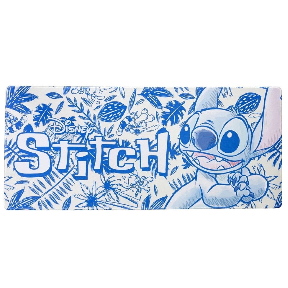 Lilo & Stitch Mauspad - Schreibtischunterlage – XL Schreibtischmatte 78x34 (1-St), Rutschfest