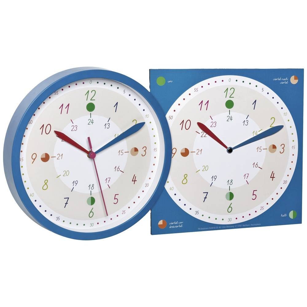 Wanduhr Kinder-Wanduhr mit Lernuhr