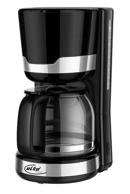 Elta Filterkaffeemaschine, Kaffeemaschine KM-900.15 900W 1,5l Fassungsvermögen schwarz