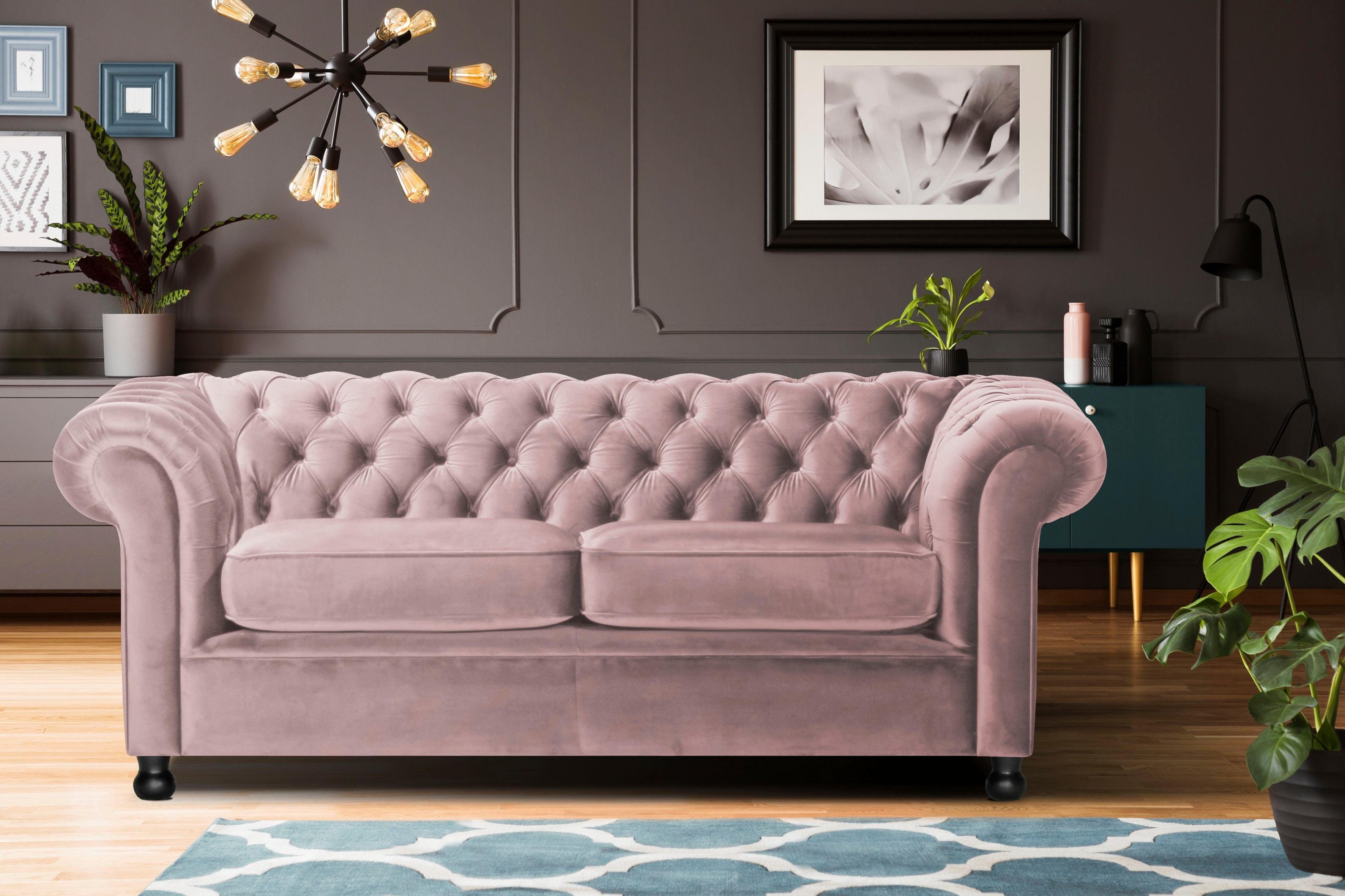 Home affaire Chesterfield-Sofa Chesterfield Home 3-Sitzer günstig online kaufen
