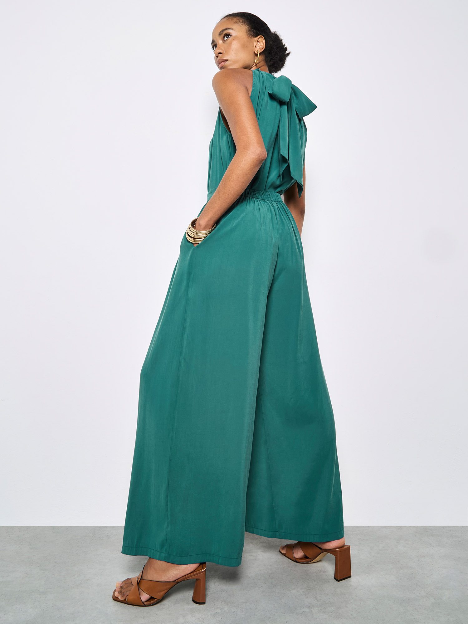 Apricot Palazzohose Plissee-Hose mit weitem Bein günstig online kaufen