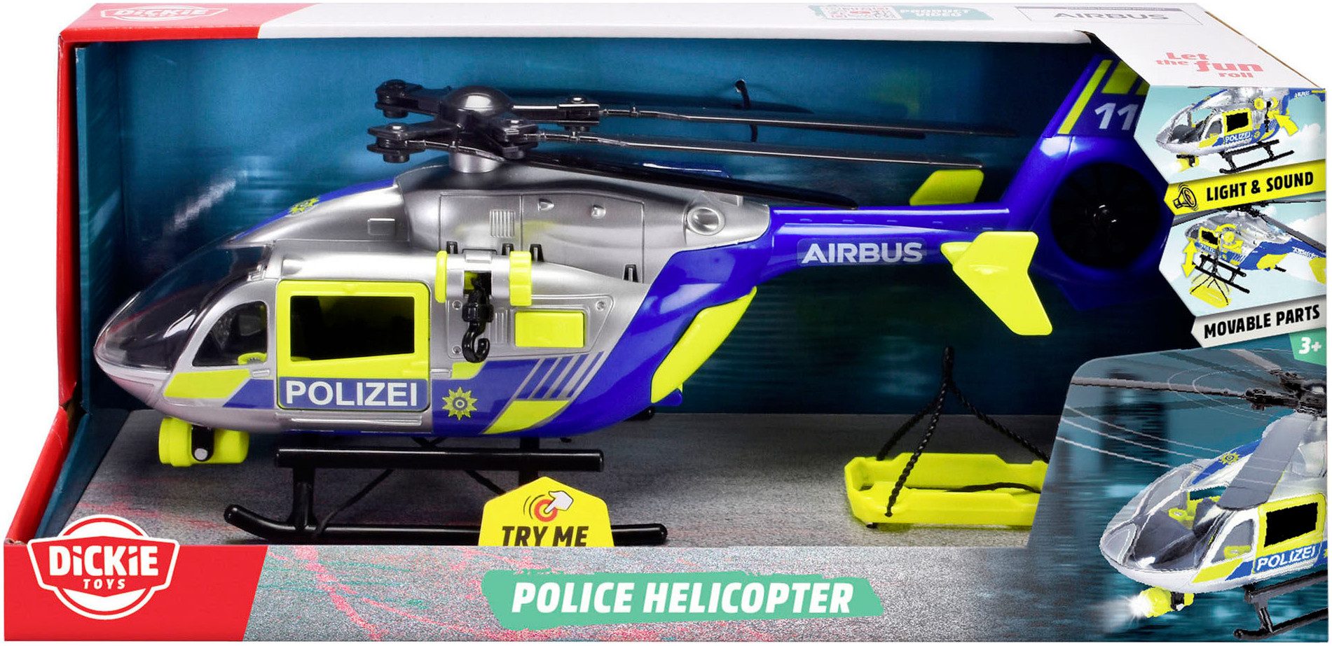 Dickie Toys Spielzeug-Hubschrauber Police Helicopter, mit günstig online kaufen