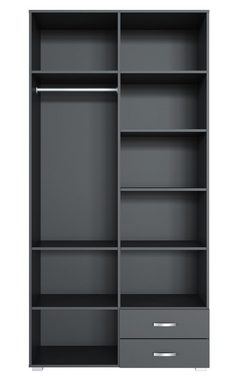 Feldmann-Wohnen Kleiderschrank Funky (1-St) 100x56x200cm, mit Schubladen