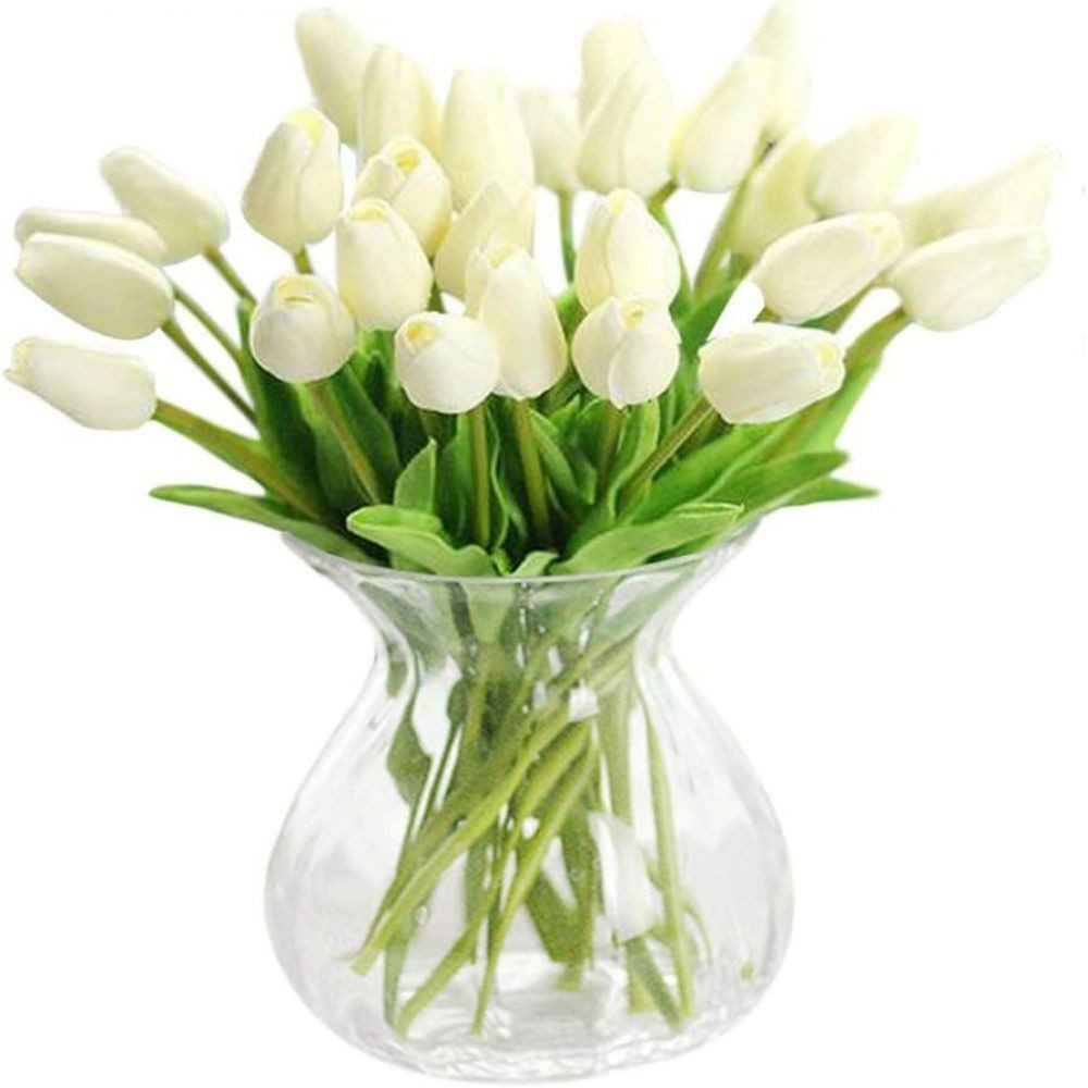 Kunstblume Künstliche Tulpen Gefälschte,Tulpen Blumen Blumensträuße BlumenDekor, Lubgitsr