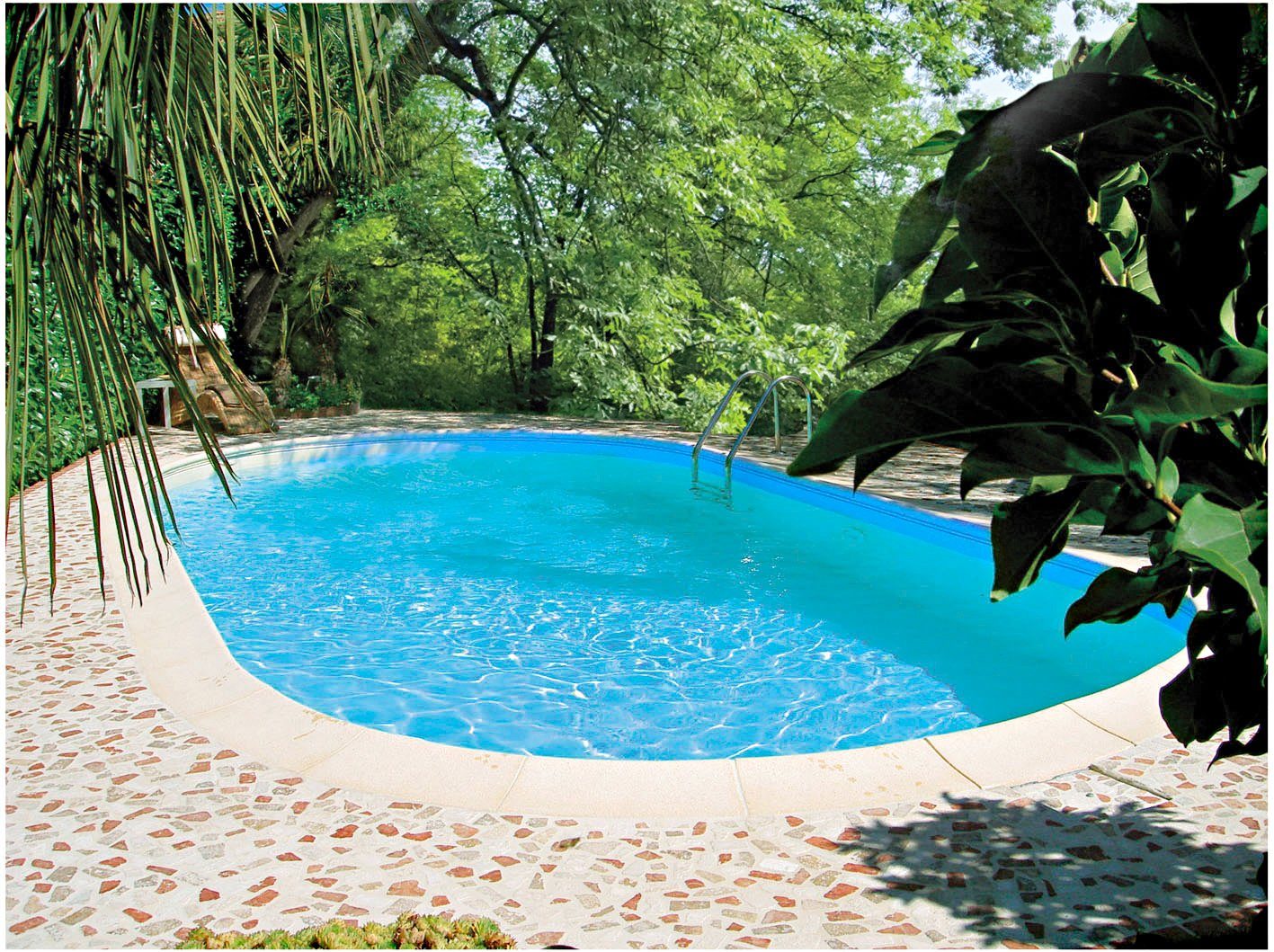 Clear Pool Ovalpool TAHITI (Set, 9-tlg), 623x360x120 cm