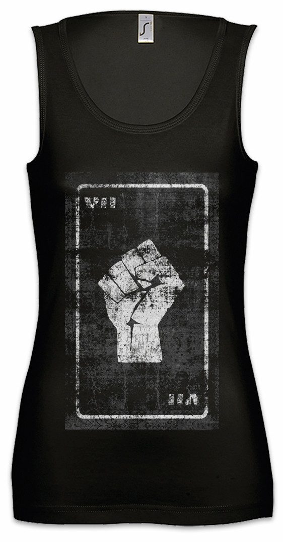 Tanktop Tarot The Charioteer Ärmelloses Damen T-Shirt Karte Karten Card Voddoo
