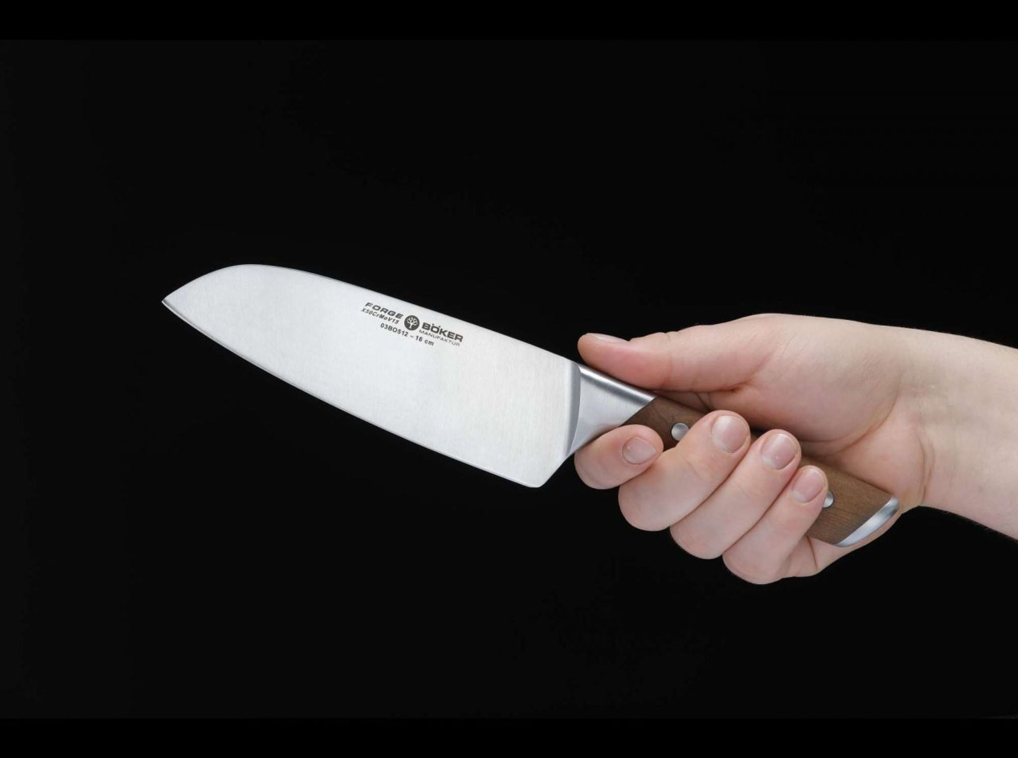 Böker Manufaktur Solingen Kochmesser Böker Forge Wood Santoku