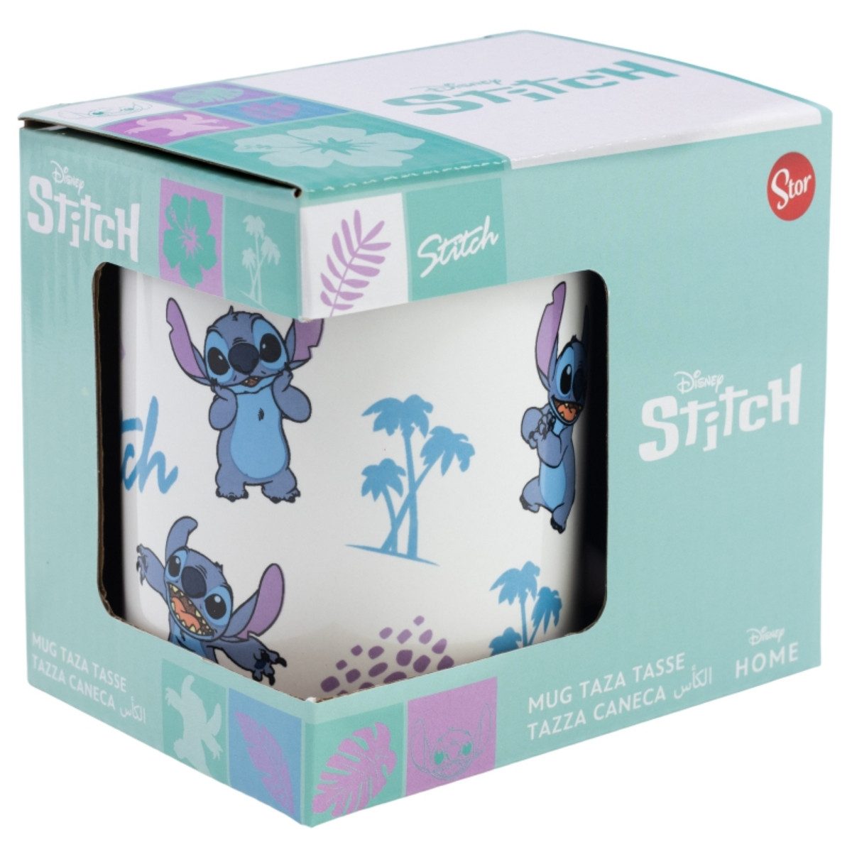 Storline Tasse Disney Stitch Tasse 325ml – Keramikbecher im Geschenkset, Keramik