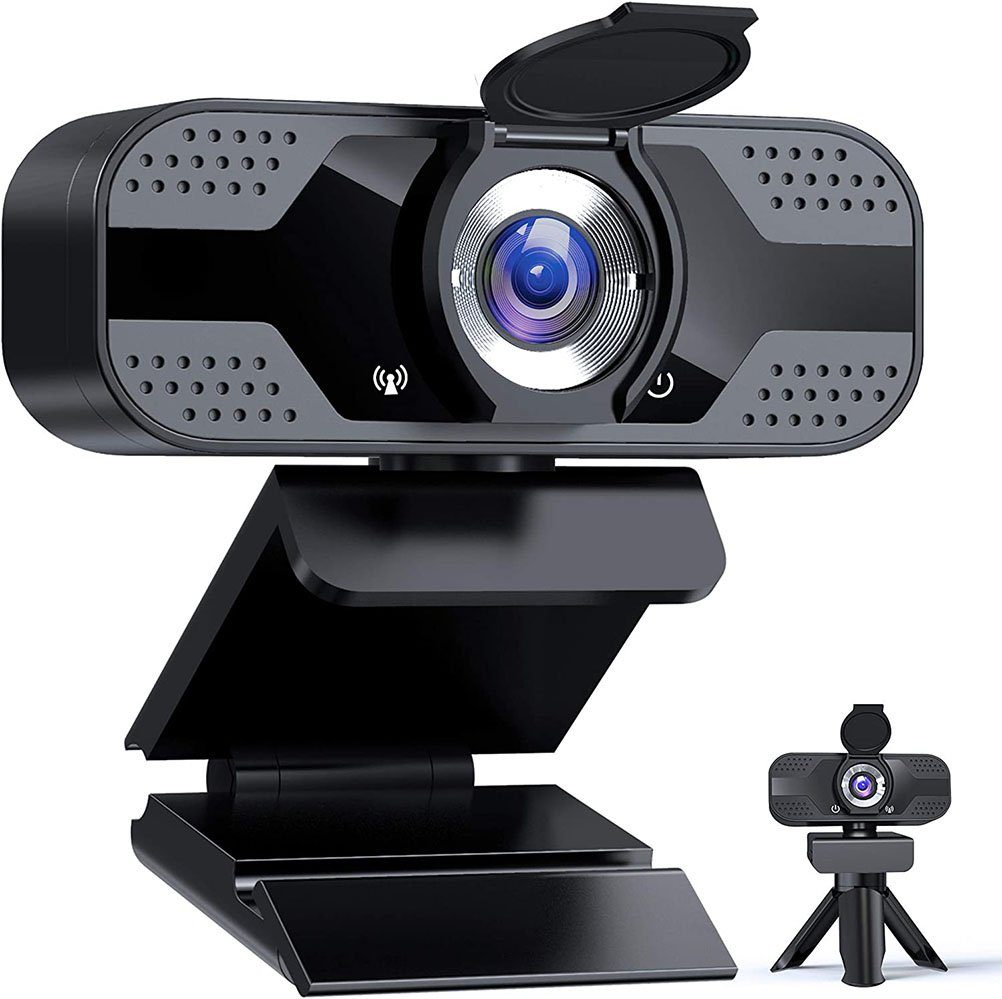 Leway »Full HD mit Mikrofon USB-Webkamera Stativ PC-Webcam Desktop« Full HD- Webcam