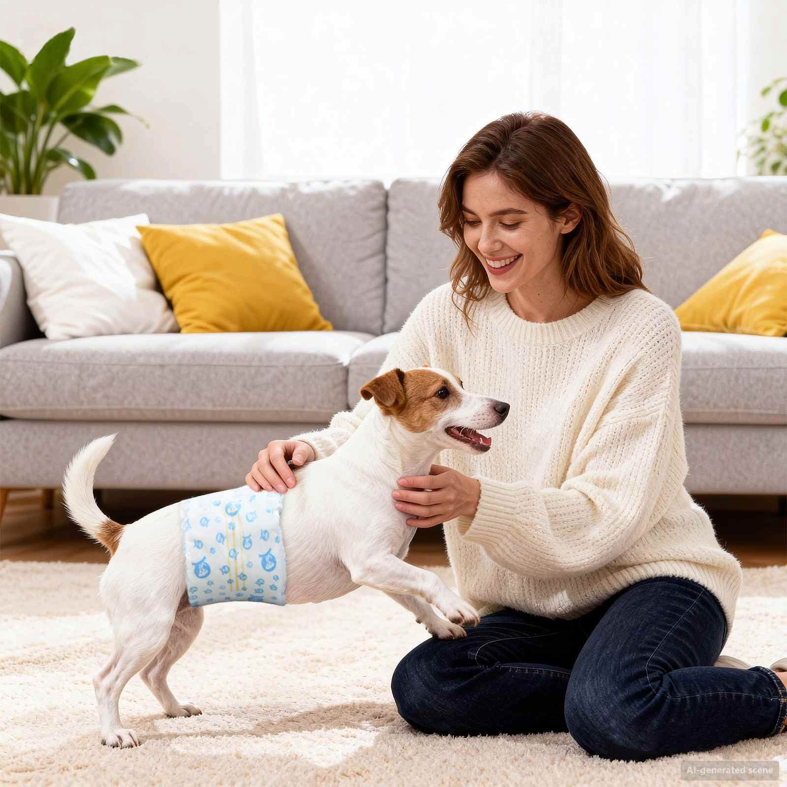 vidaXL, Einweg-Hundewindel für Rüden 30 pcs Weiß XS