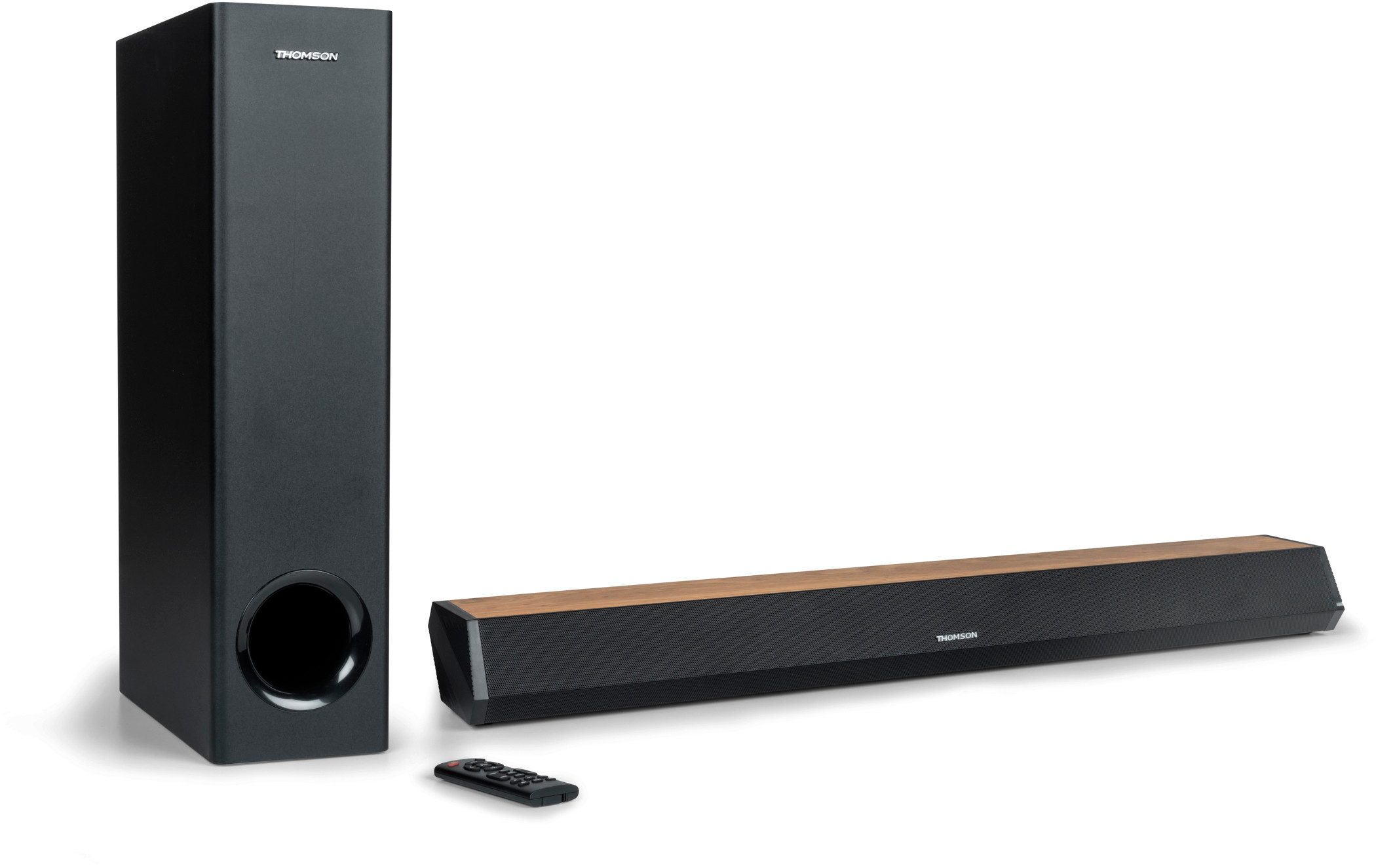 Thomson Bluetooth Soundbar SB552BTS Soundsystem Subwoofer Holz TH388183 Stereoanlage