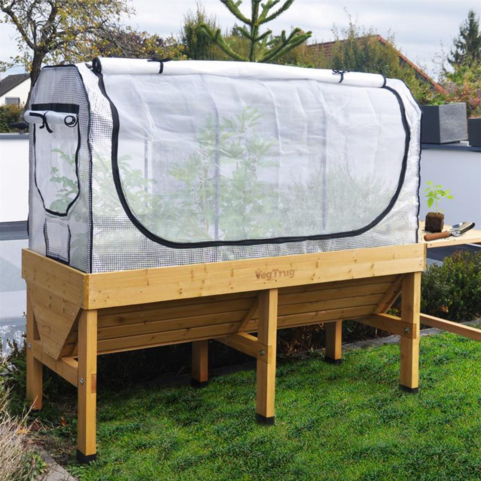 VegTrug Gewächshaus Aufsatz für Hochbe...