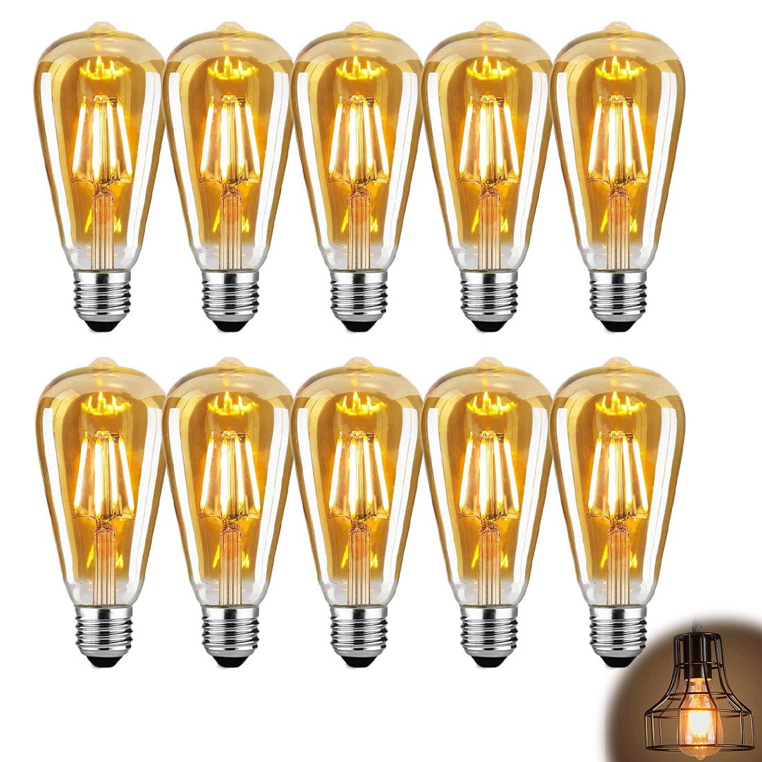 RWEUOQ LED-Leuchtmittel 10-st LED-Leuchtmittel Edison LED günstig online kaufen