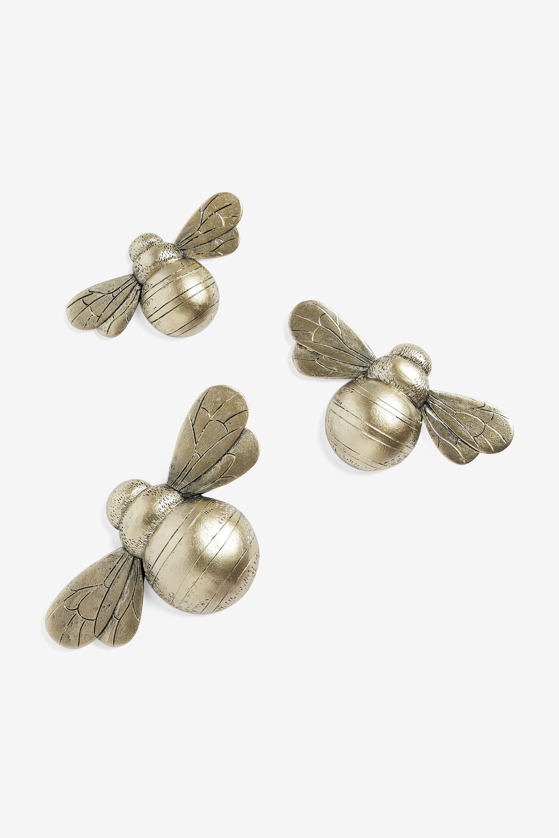Next Wanddekoobjekt 3er-Set Bienen-Wandschild günstig online kaufen