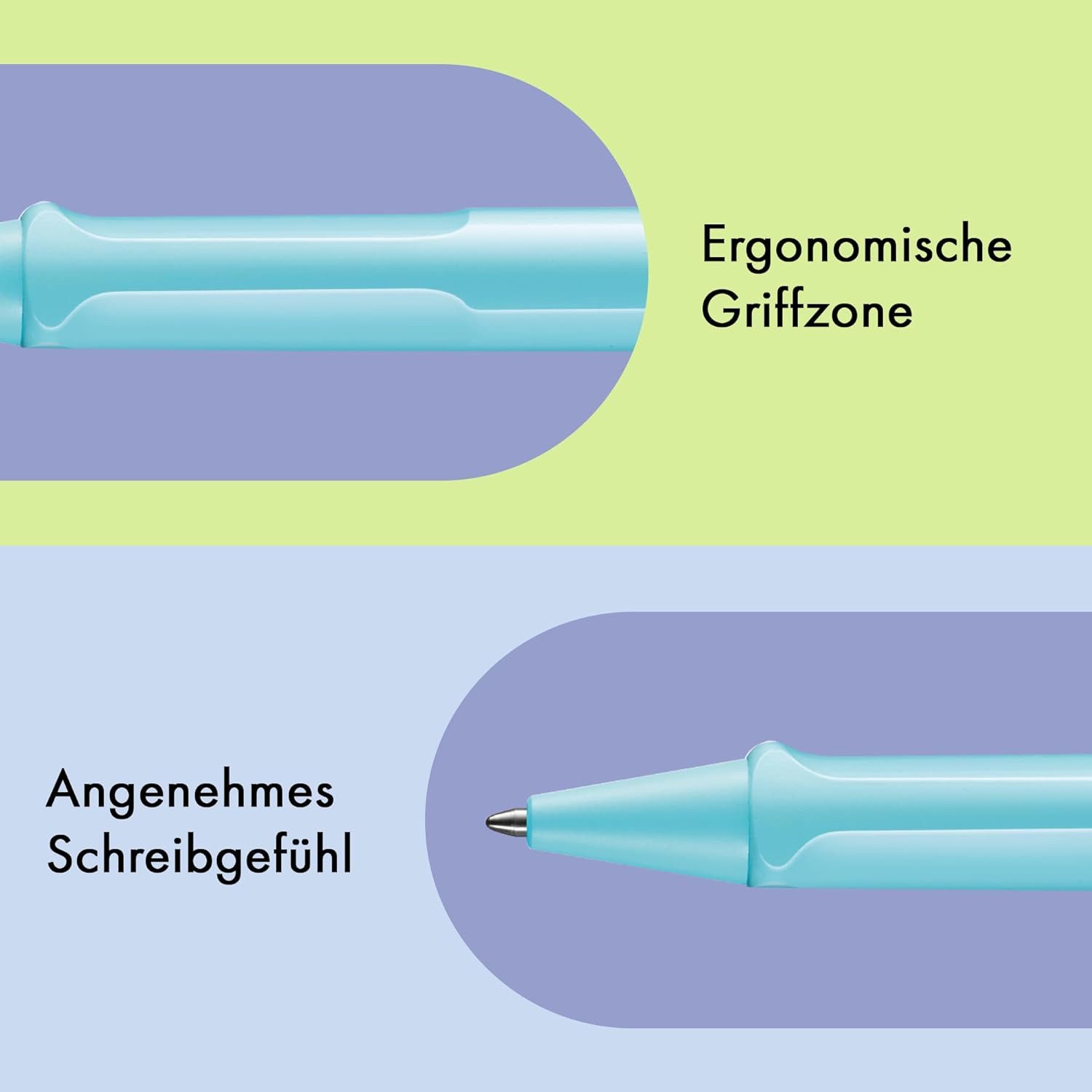 LAMY Kugelschreiber LAMY Safari Kugelschreiber 2D1 AQUASKY Hellblau Stärke M M16 Schreibfa