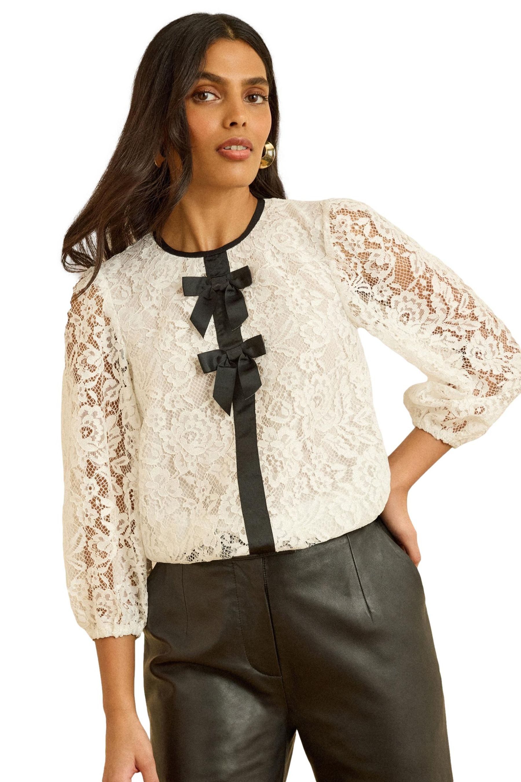 Langarmbluse Love & Roses Pullover mit 3/4-Ärmeln
