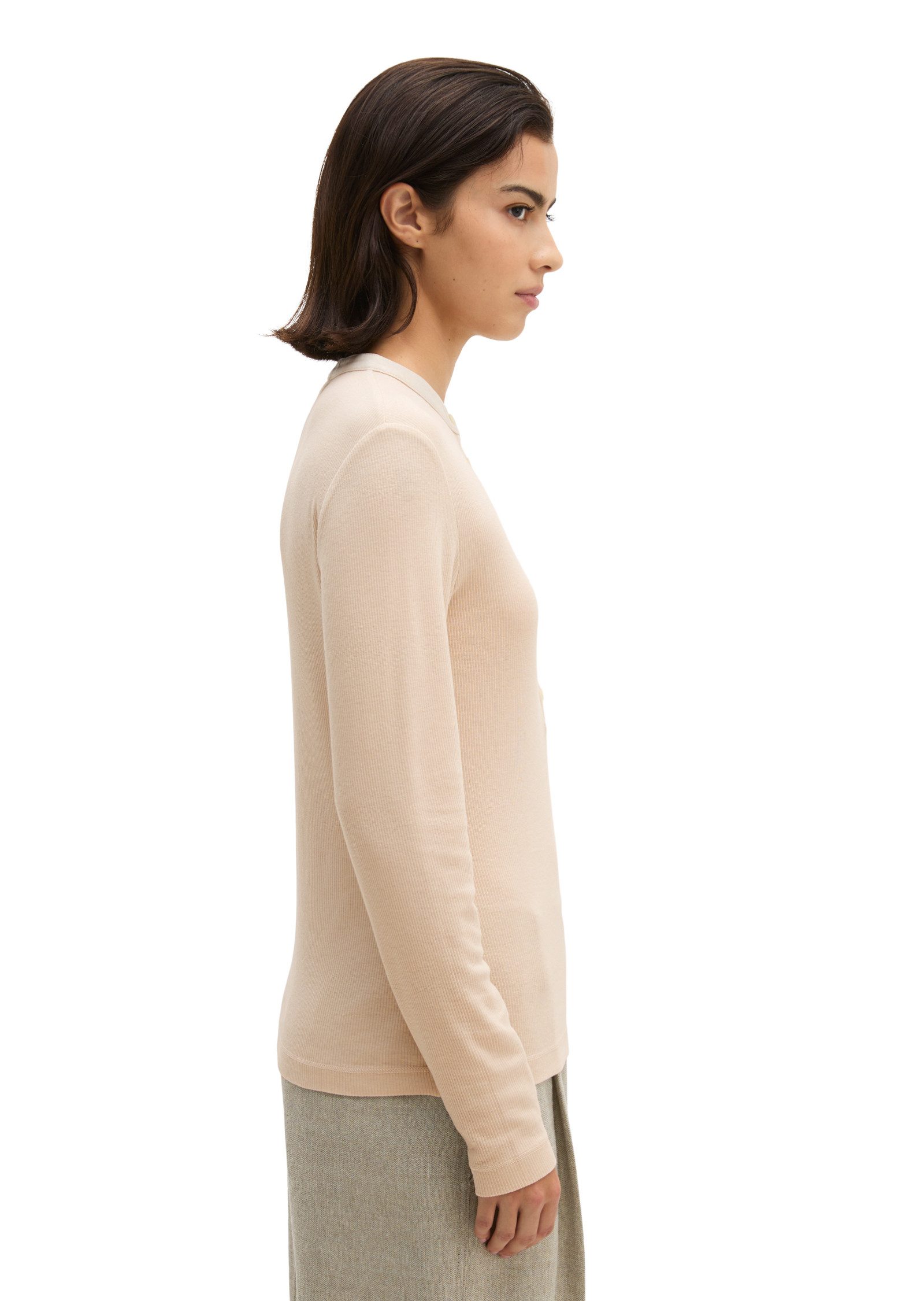 Marc O'Polo Langarmshirt aus Lyocell-Bio-Baumwoll-Stretchjersey – Bild 2 von 5