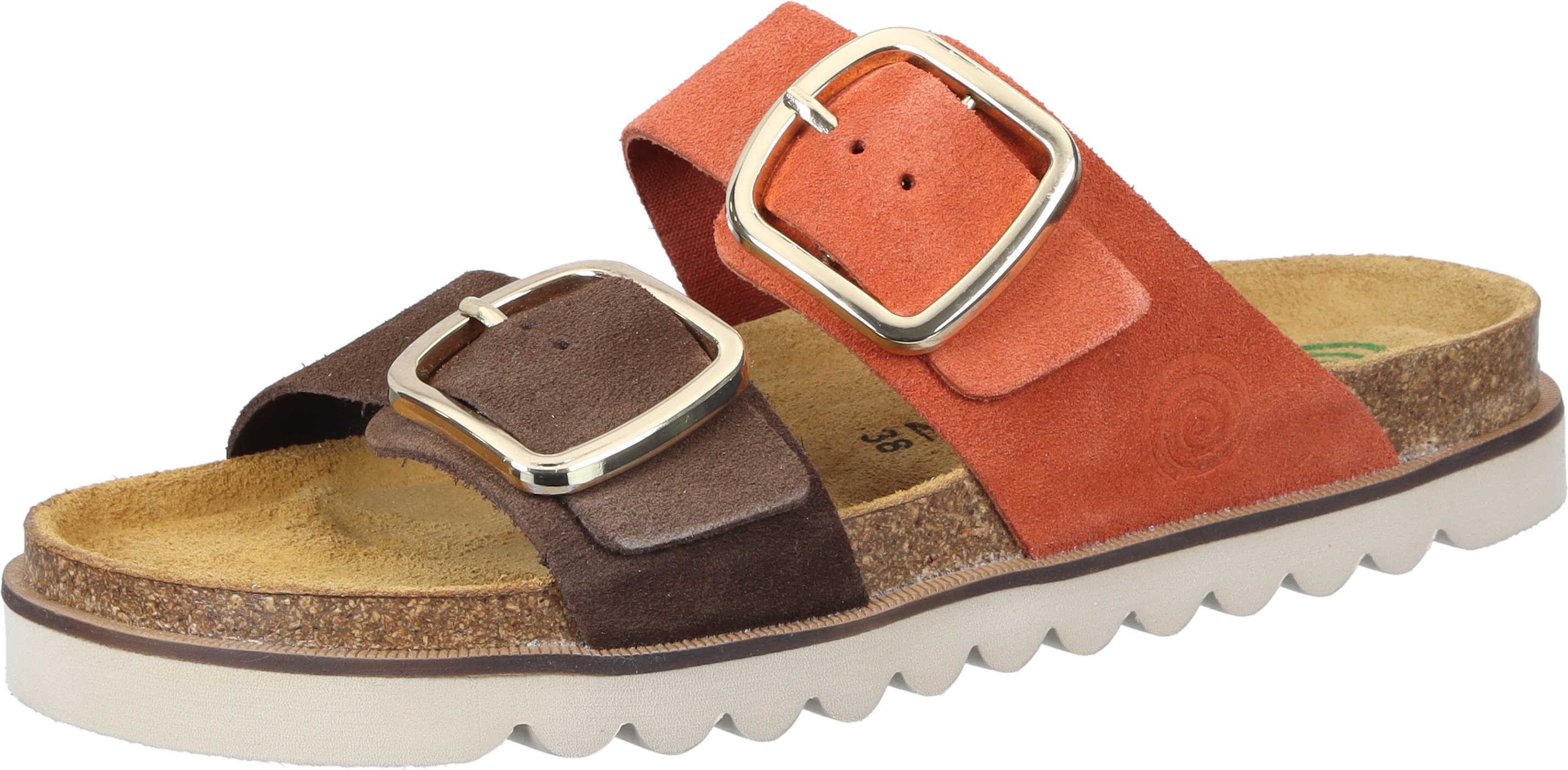 Dr. Brinkmann Pantoletten Pantolette aus Veloursleder