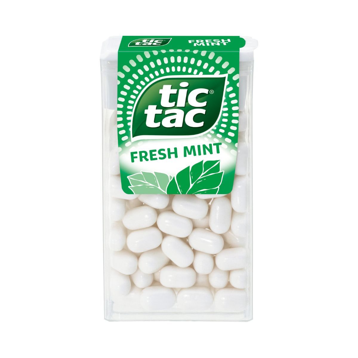 tic tac Süßigkeit, tic tac Fresh Mint Pfefferminz Dragees minzig erfrischend 54g