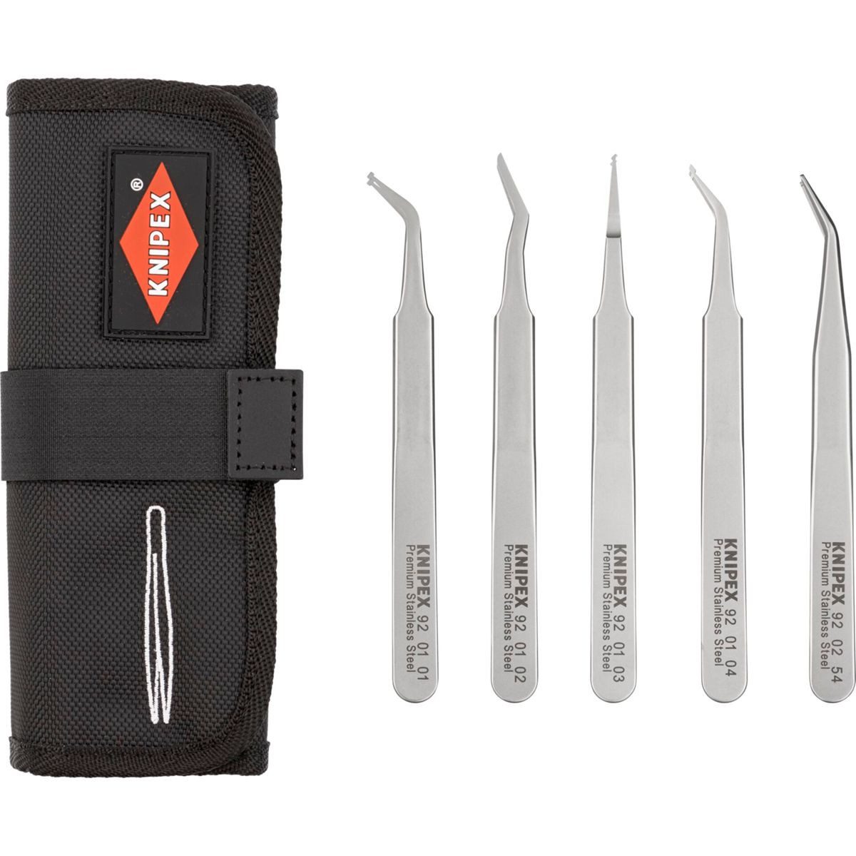 Knipex Zangenset SMD-Präzisionspinzetten -Set, 5tlg