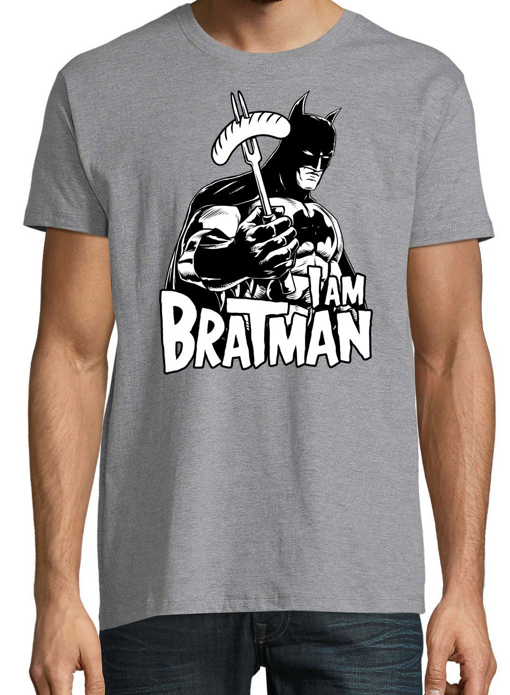 Youth Designz Bratman Grau lustigem mit Spruch Herren T-Shirt T-Shirt