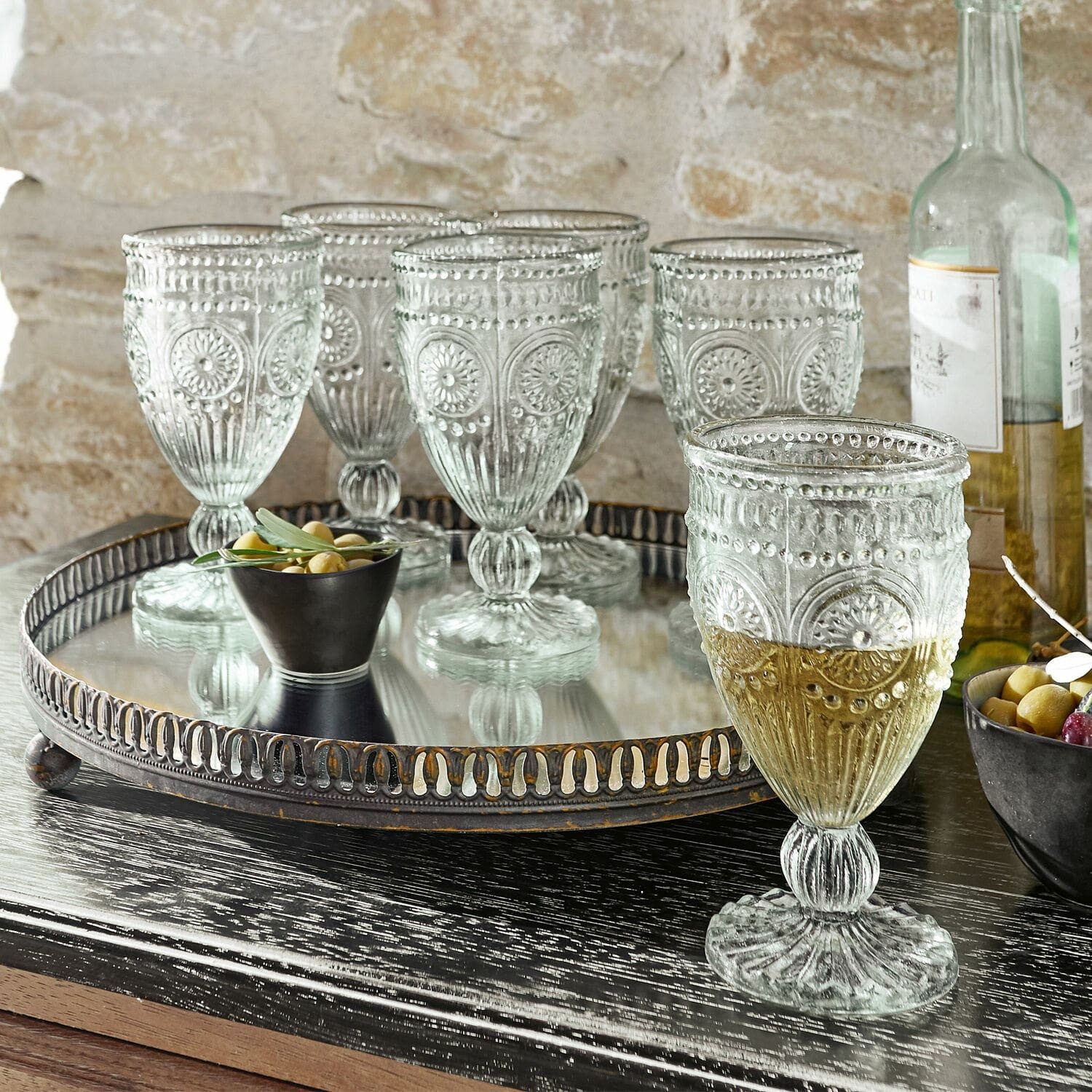 Mirabeau Glas Gläser 6er Set Leatrice klar, Glas, none – Bild 2 von 5