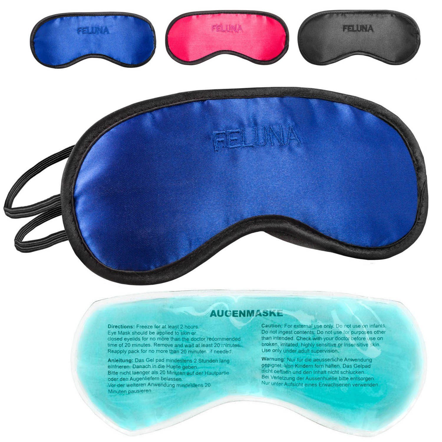 Feluna Schlafmaske »Augenmaske mit Kühlkissen«, Kühlpad Nachtmaske,  Schlafbrille online kaufen | OTTO