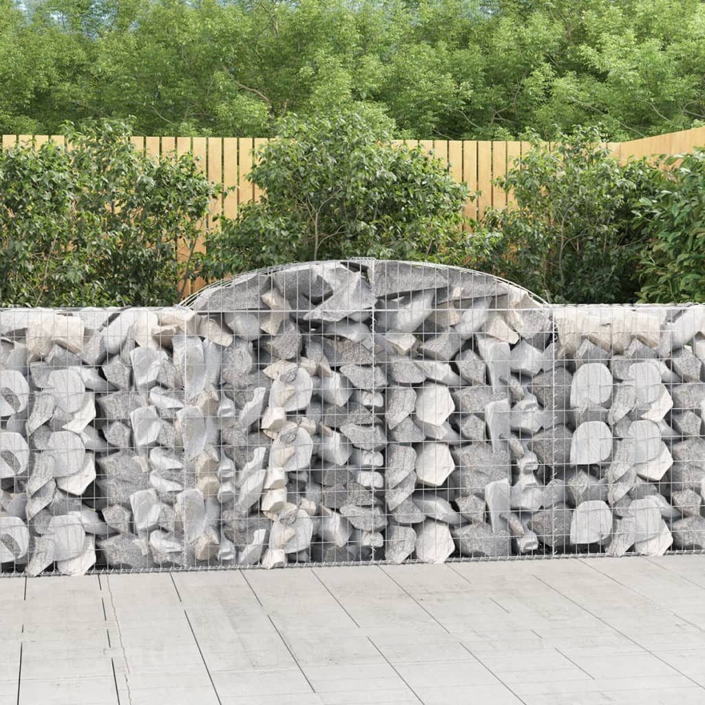 vidaXL Gabionenzaun, Gabione mit Hochbogen 300x50x100/120 günstig online kaufen