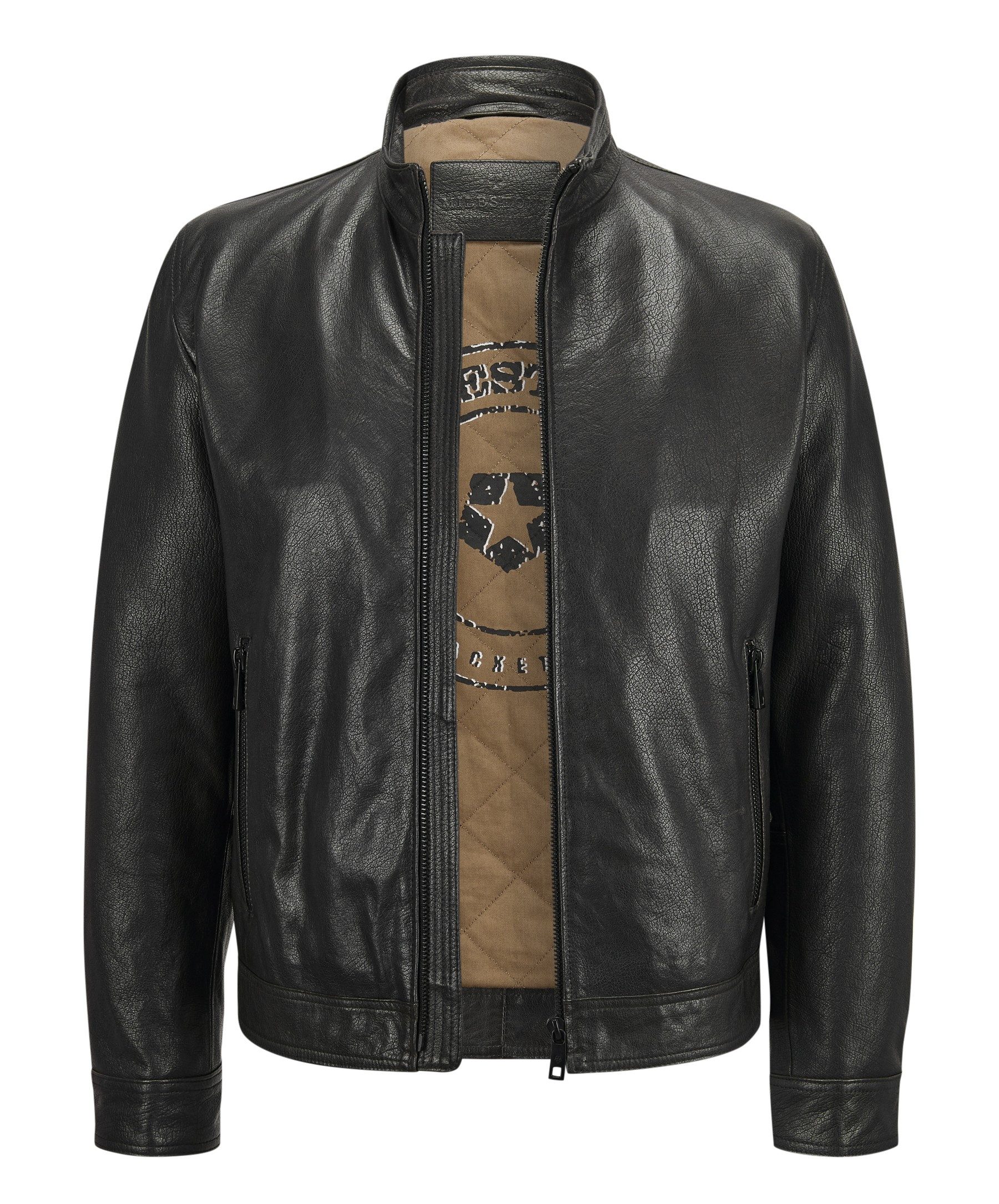 MILESTONE Lederjacke MSJack Hochwertiges Leder mit changierender Optik und Rub-Off Effekt