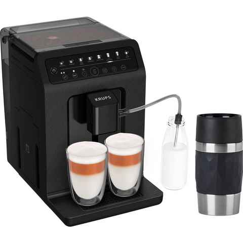Krups Kaffeevollautomat EA897B Evidence ECOdesign, aus 62%* recyceltem Kunststoff, bis zu 90% recycelbar, inkl. Emsa Travel Mug im Wert von UVP 25,99