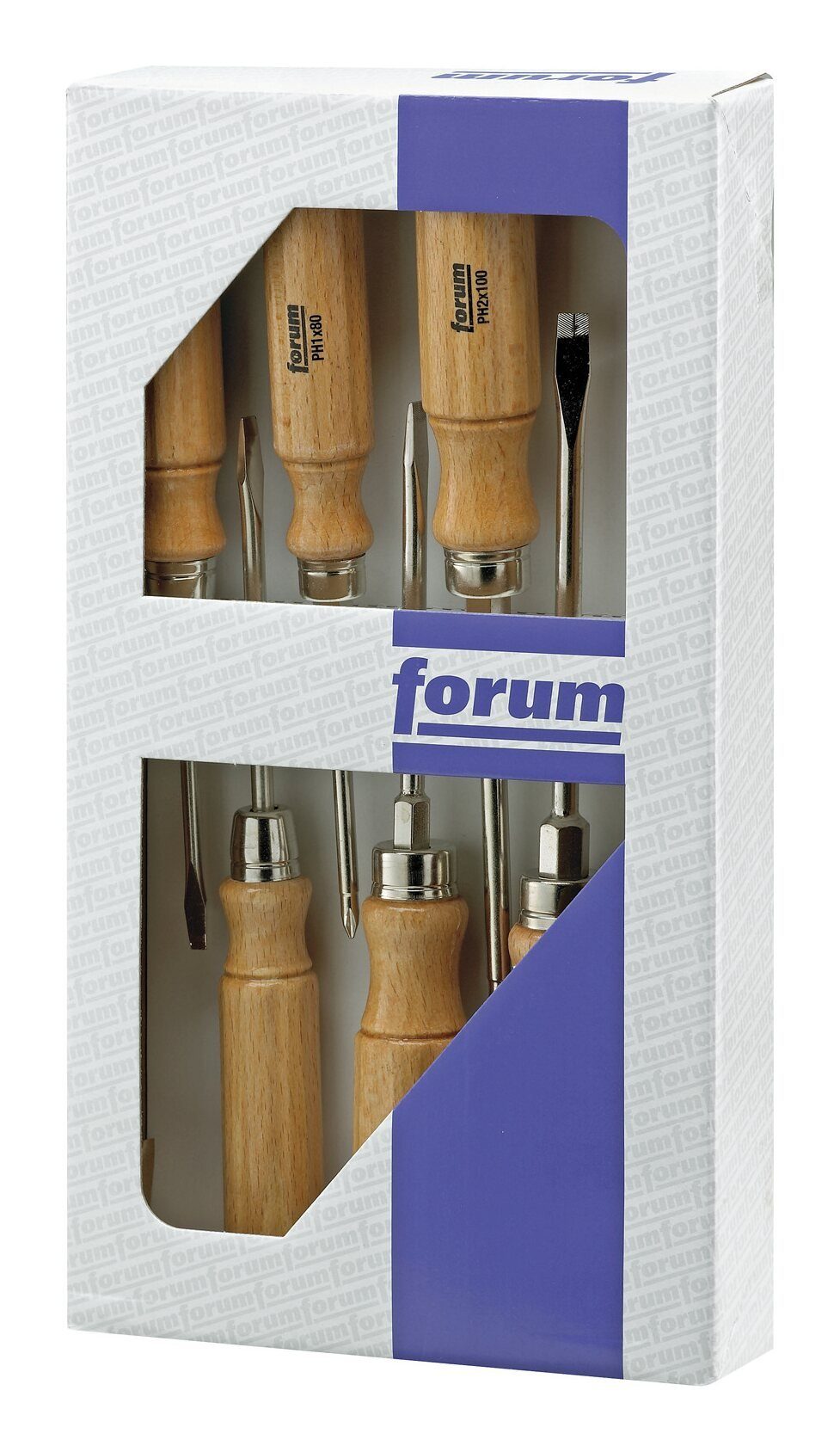forum® Schraubendreher, Satz Holz 5tlg. Schlitz