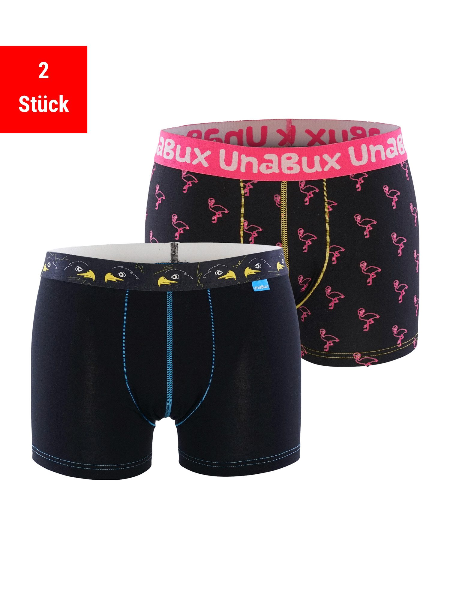 UnaBux Retro Pants Boxer Briefs HAWK HEAD / FIVE FINGERS (2-St)