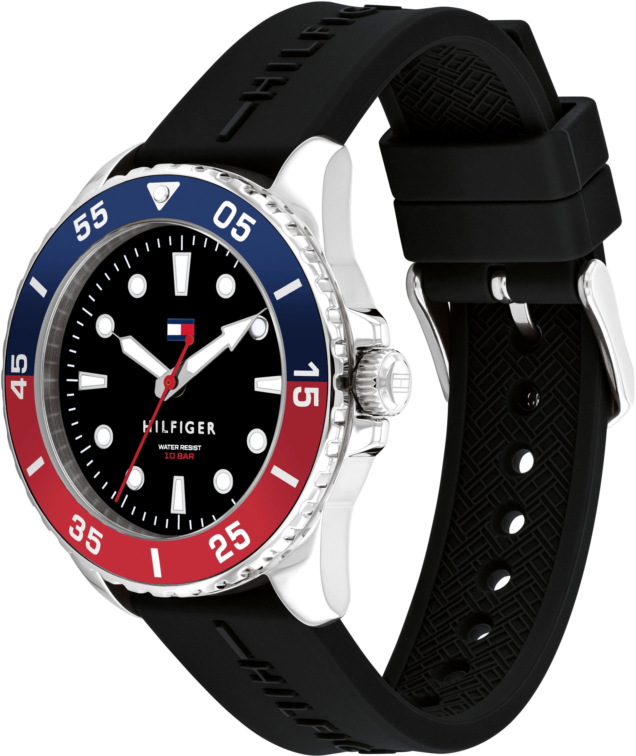 Tommy Hilfiger Quarzuhr KIDS 1720046, Armbanduhr, Kinderuhr, analog, Silikonarmband, Geschenkidee