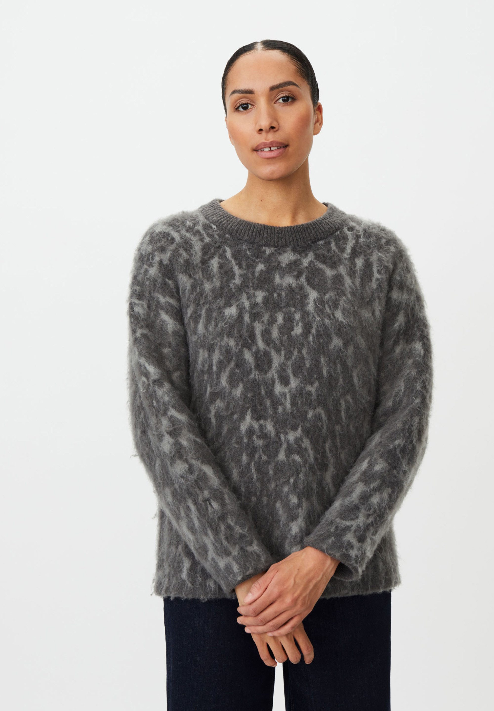 Masai Strickpullover MaFionna Rundhalsausschnitt, langen Ärmeln